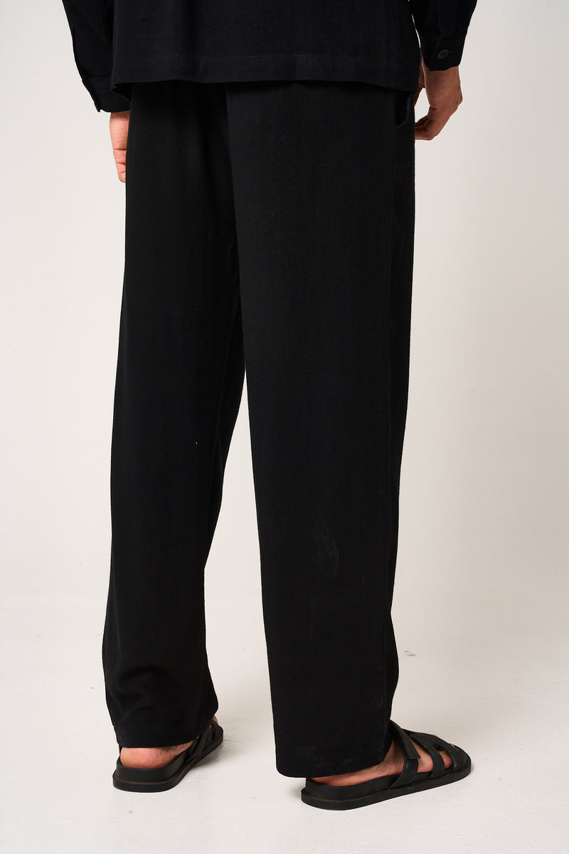 Vesper Linen Pants Black