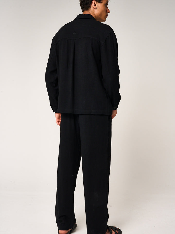 Vesper Linen Shirt Black