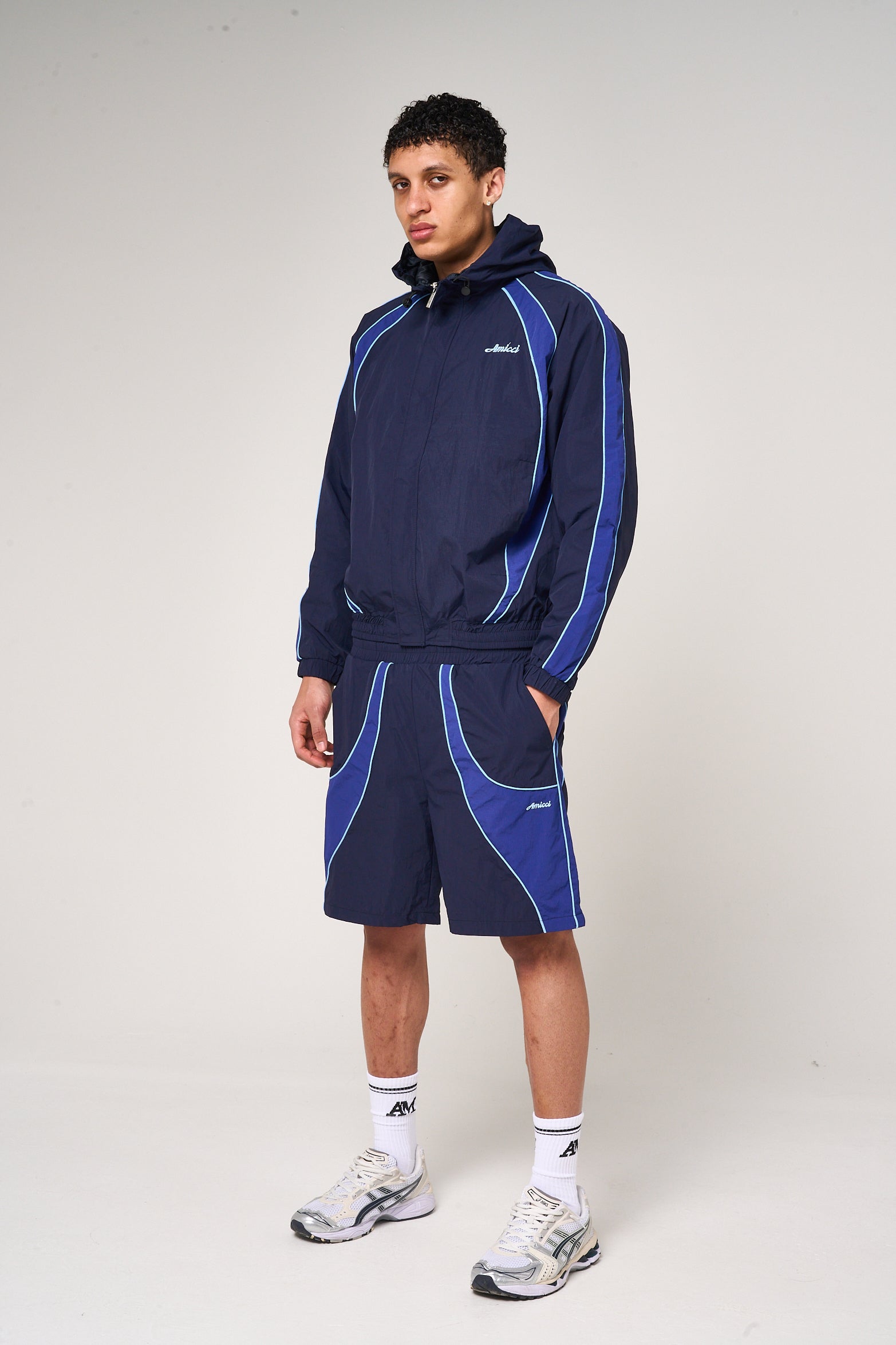 Placido Navy Shell Shorts