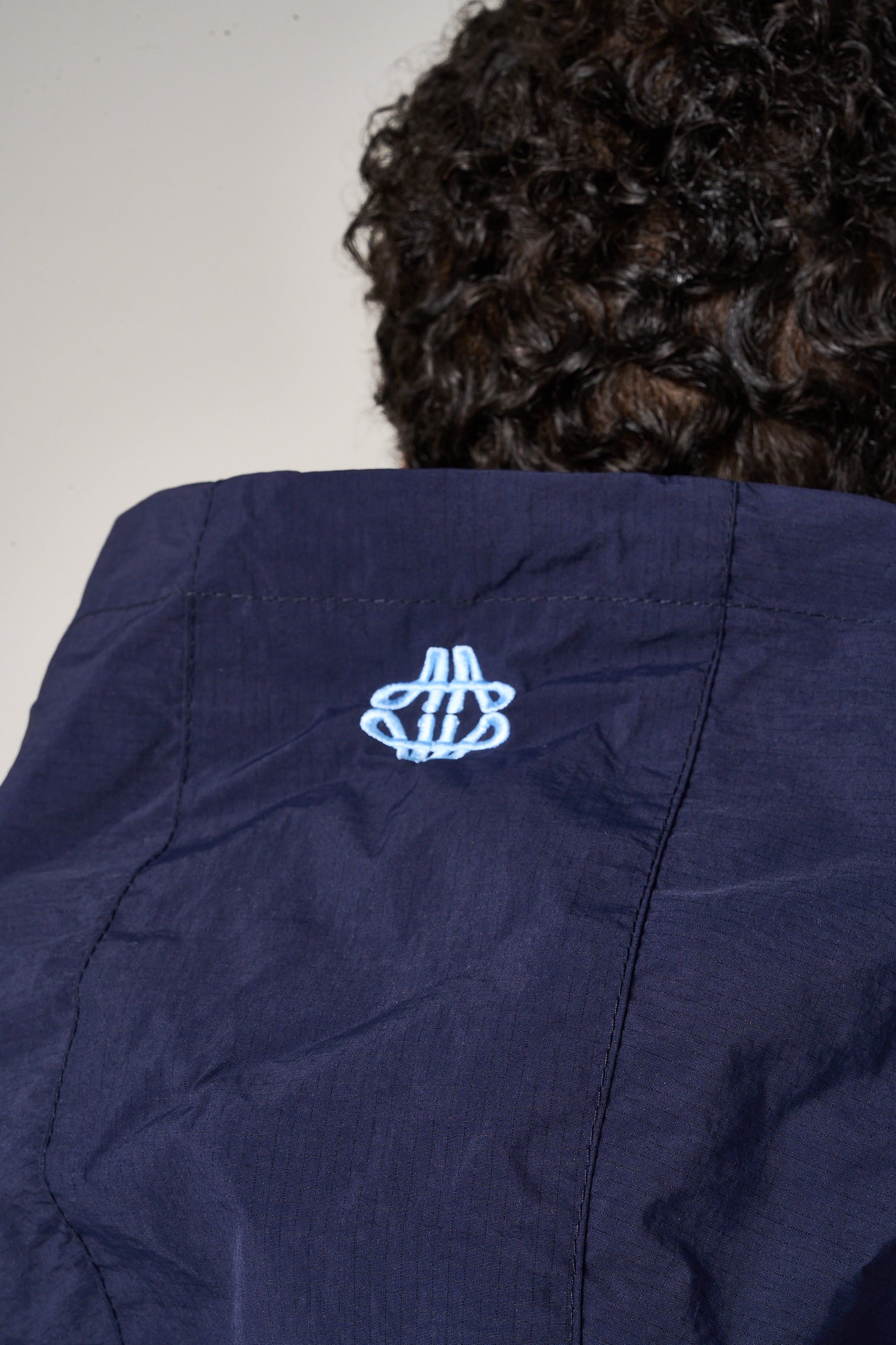Placido Navy Shell Windbreaker