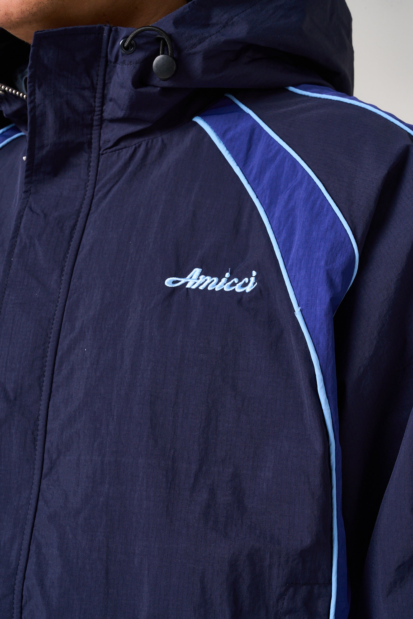 Placido Navy Shell Windbreaker