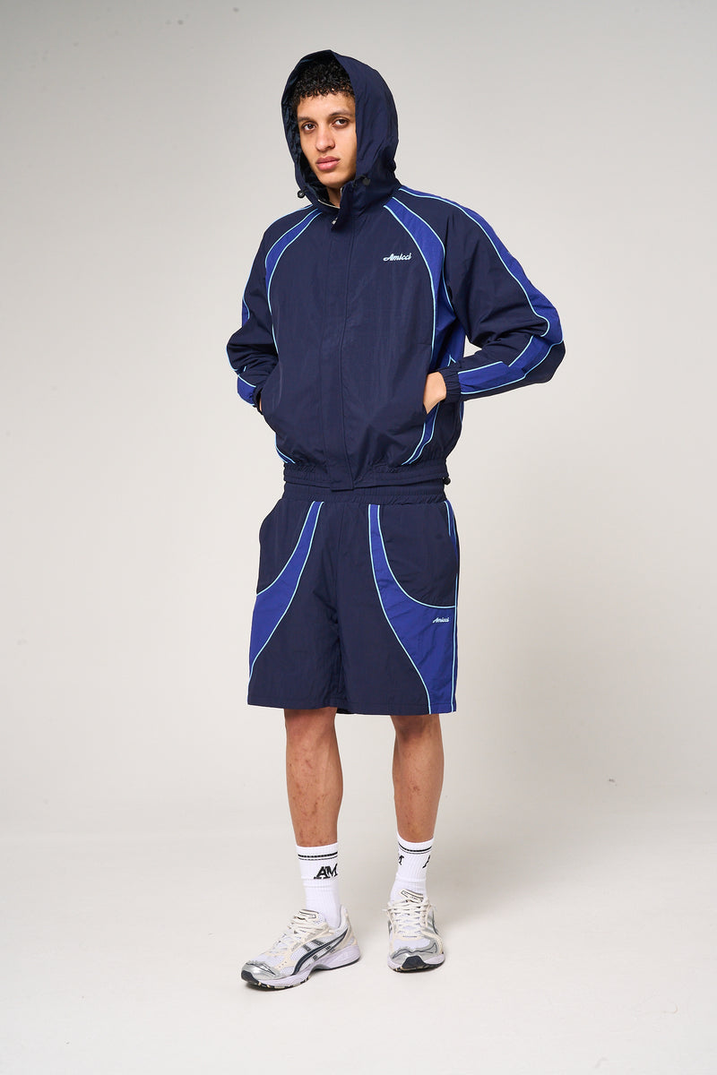 Placido Navy Shell Windbreaker