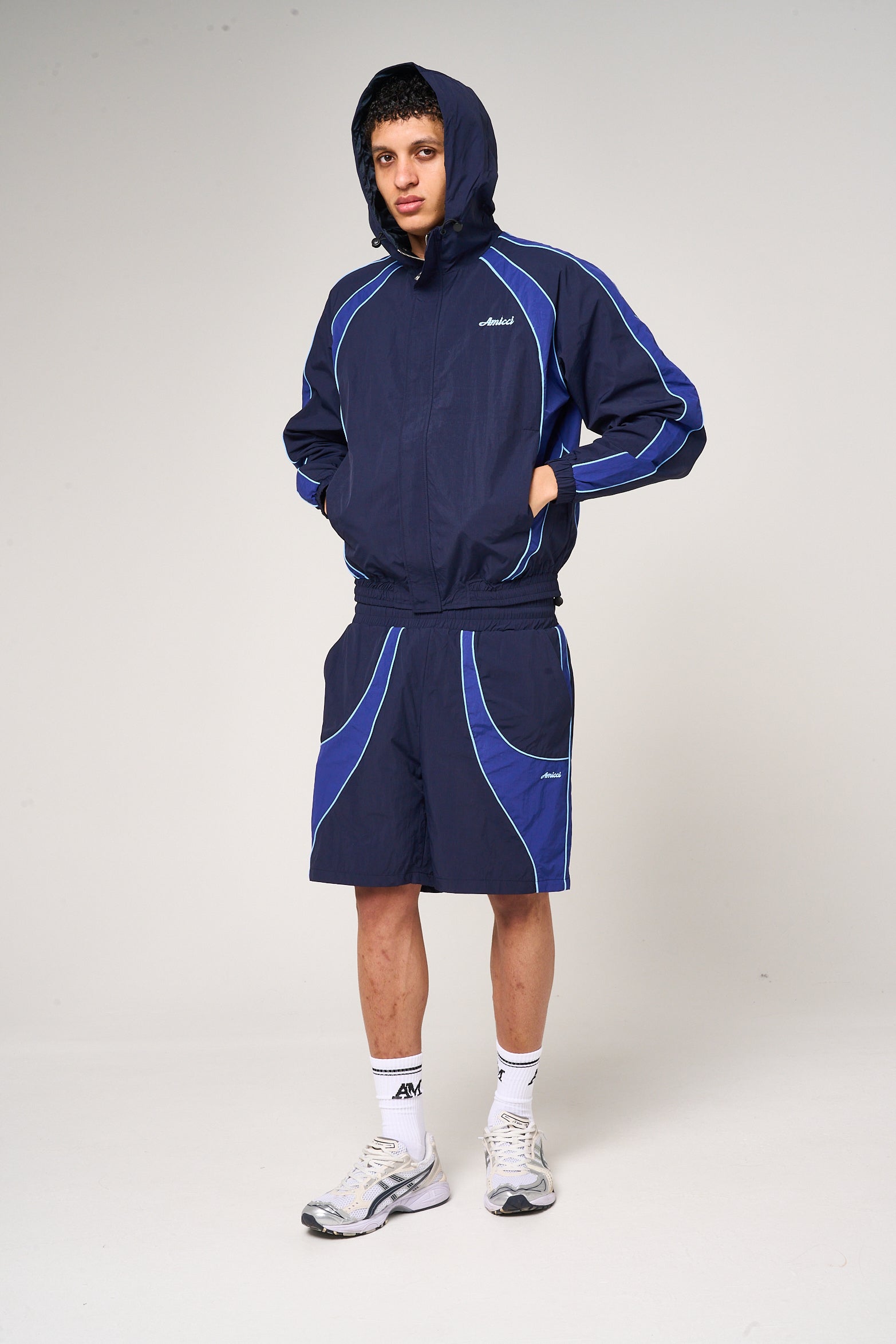 Placido Navy Shell Shorts