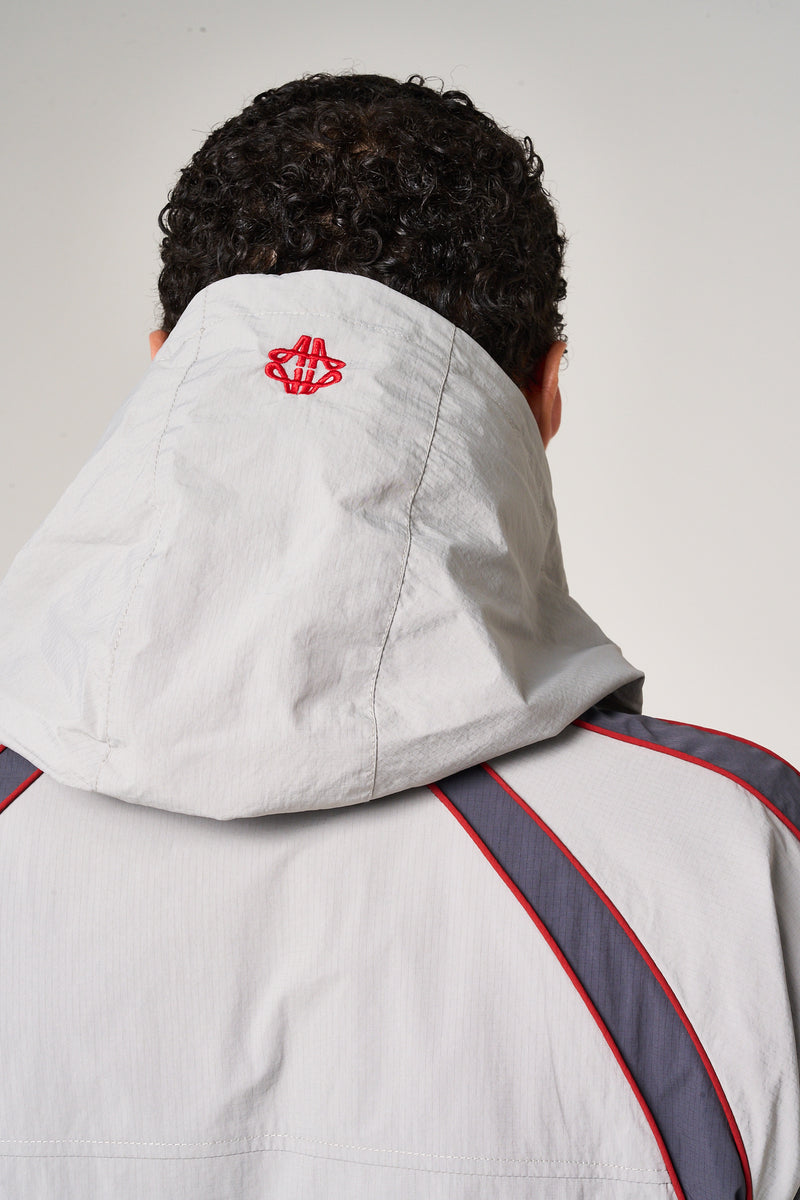 Placido Grey Shell Windbreaker