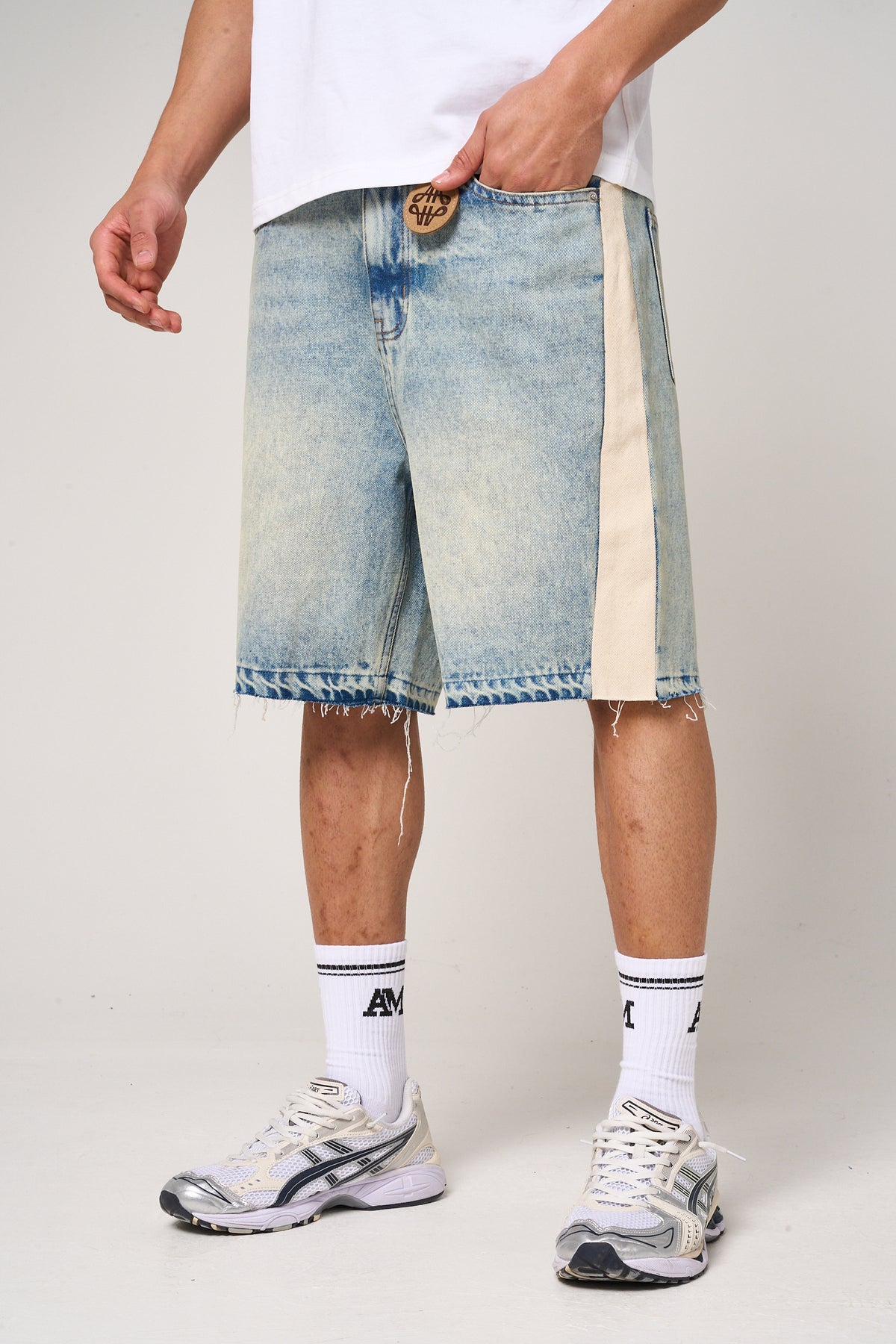 Maranello Tinted Blue Denim Shorts