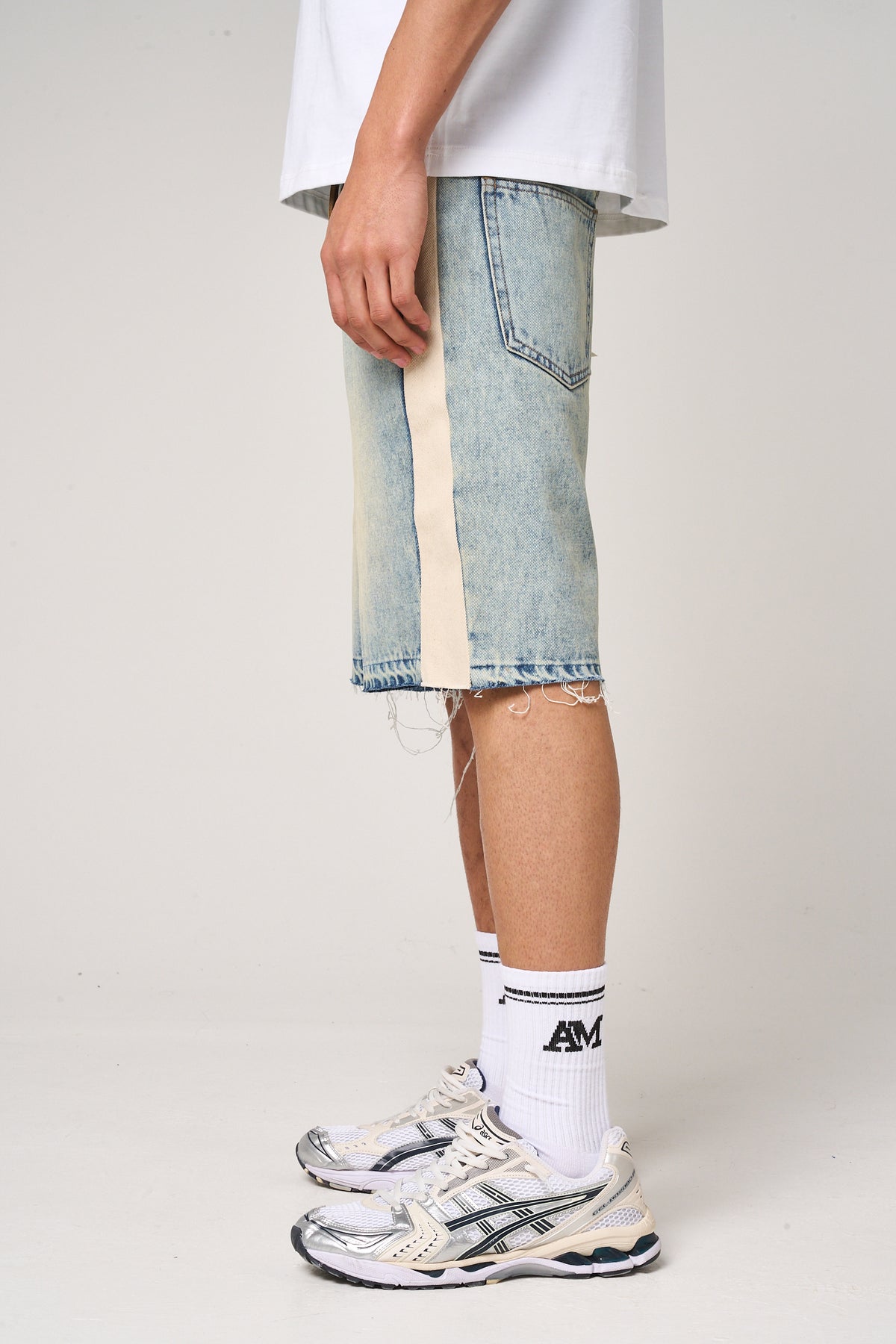 Maranello Tinted Blue Denim Shorts