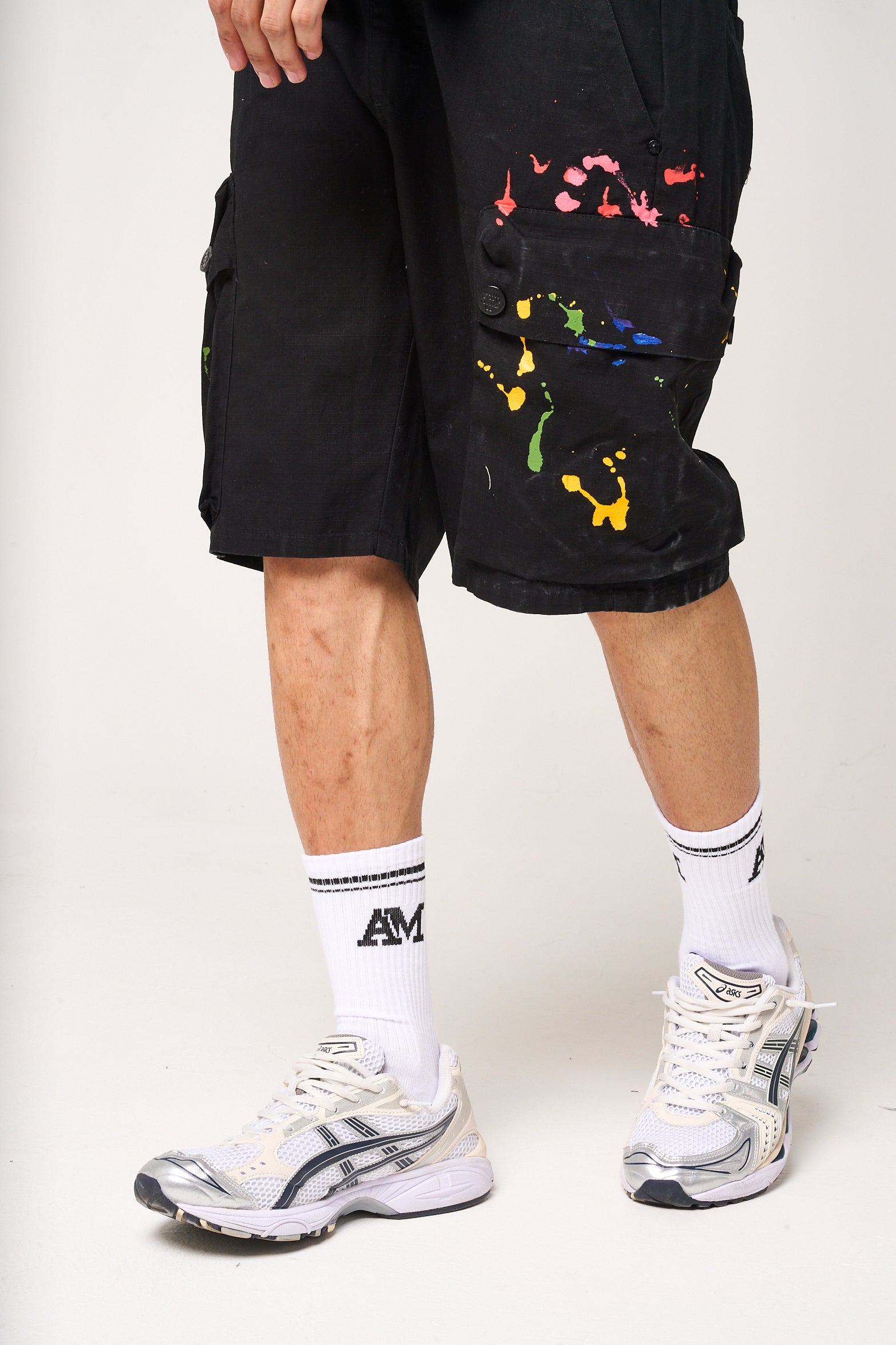 Colonel Camo Cargo Shorts Black