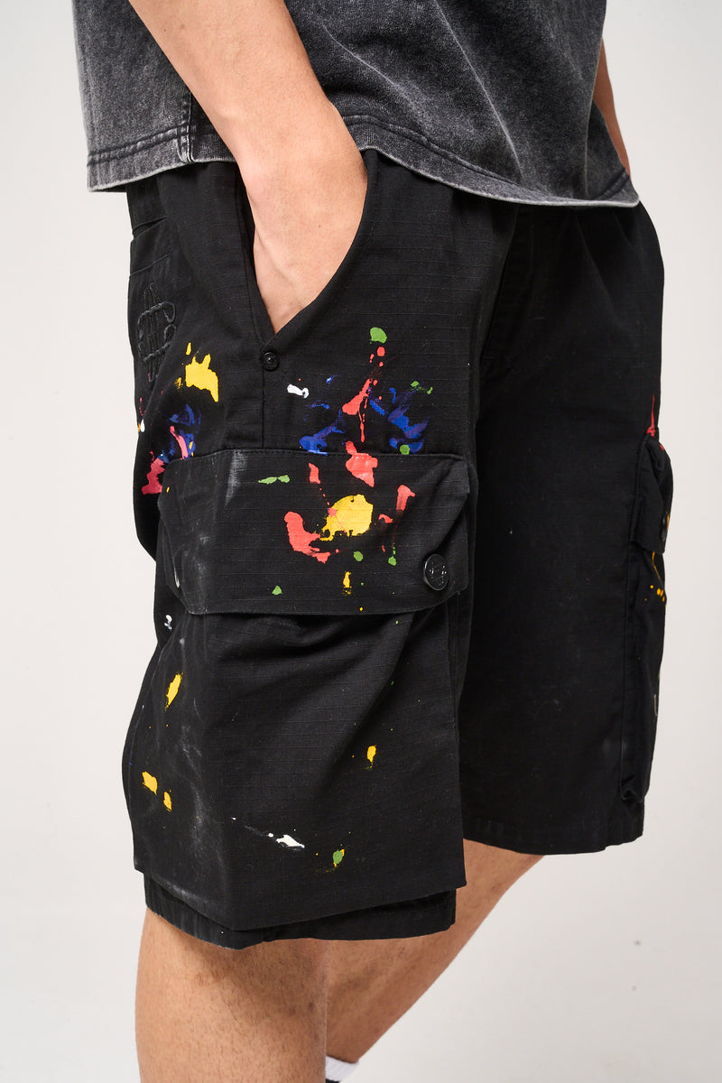Colonel Cargo Shorts Black