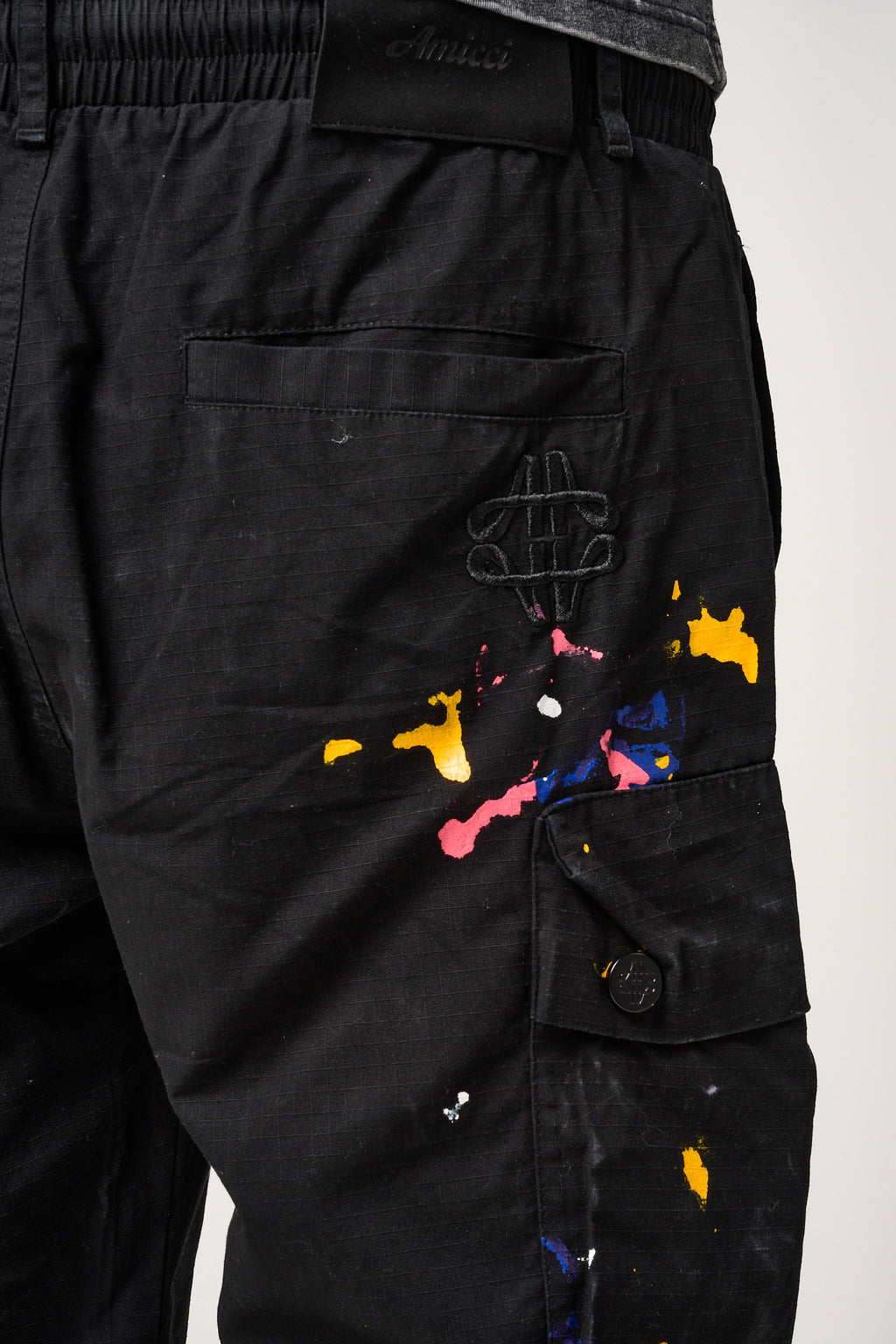 Colonel Camo Cargo Shorts Black