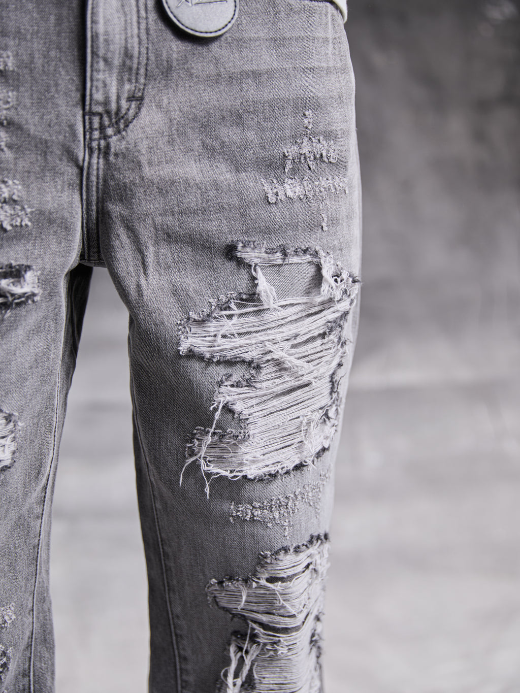 Jean en denim lavé gris Sarrona
