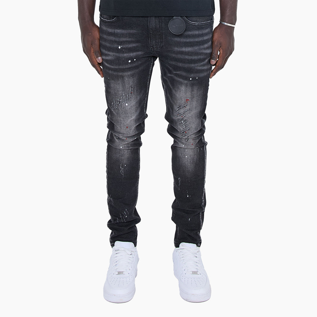 Fellini Skinny Fit Schilders Jeans