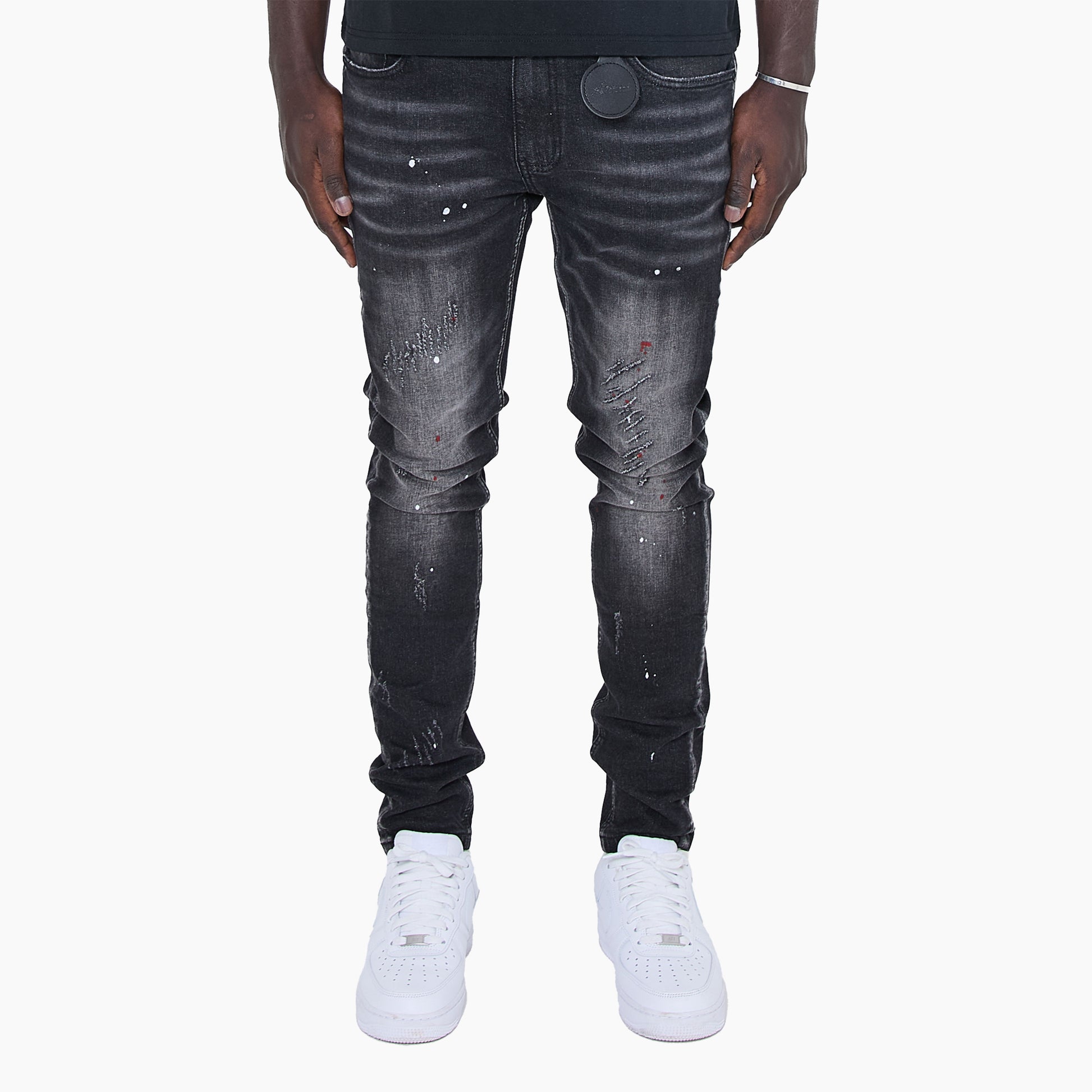 Fellini Skinny Fit Schilders Jeans