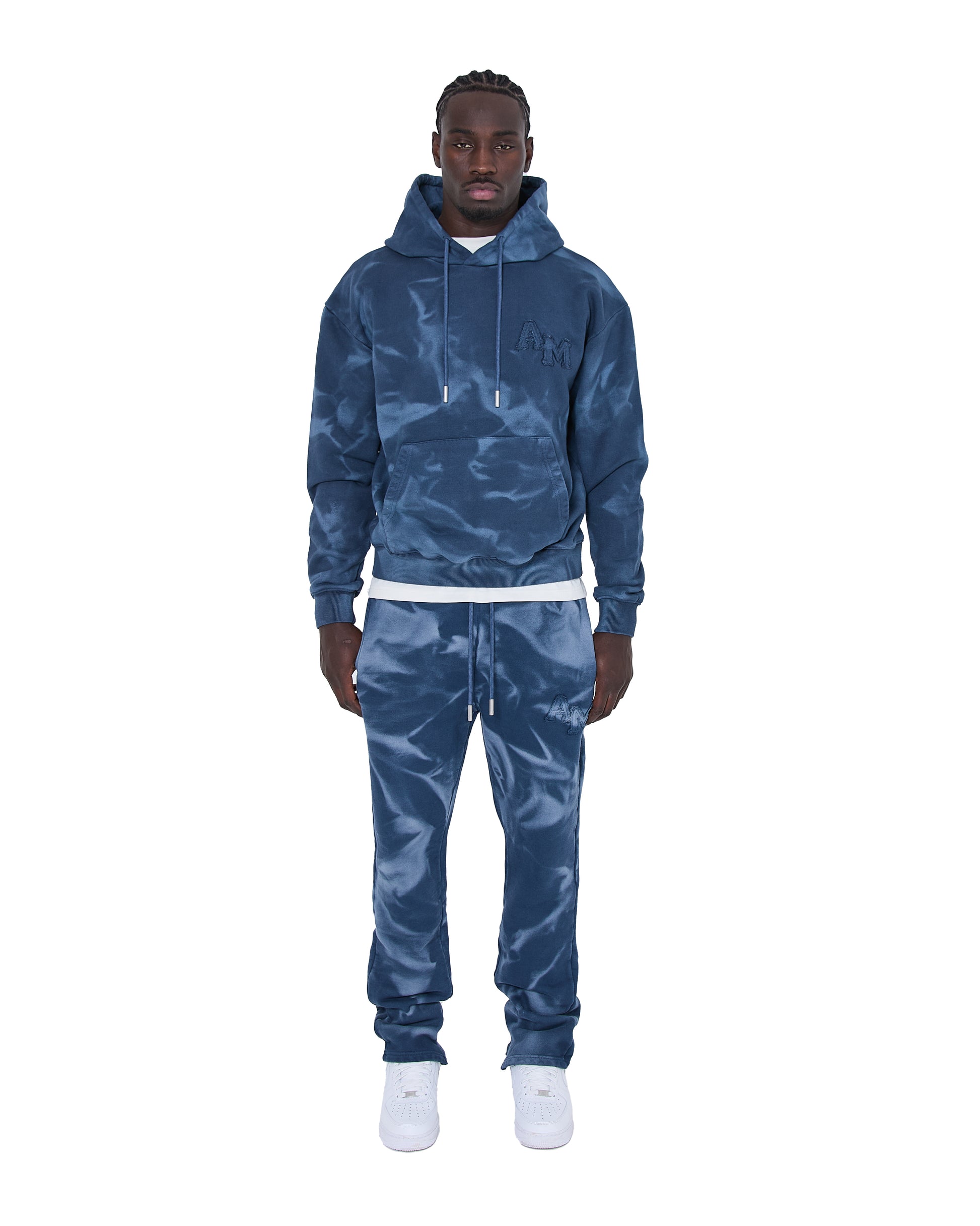 Rezaro Washed Hoodie Navy