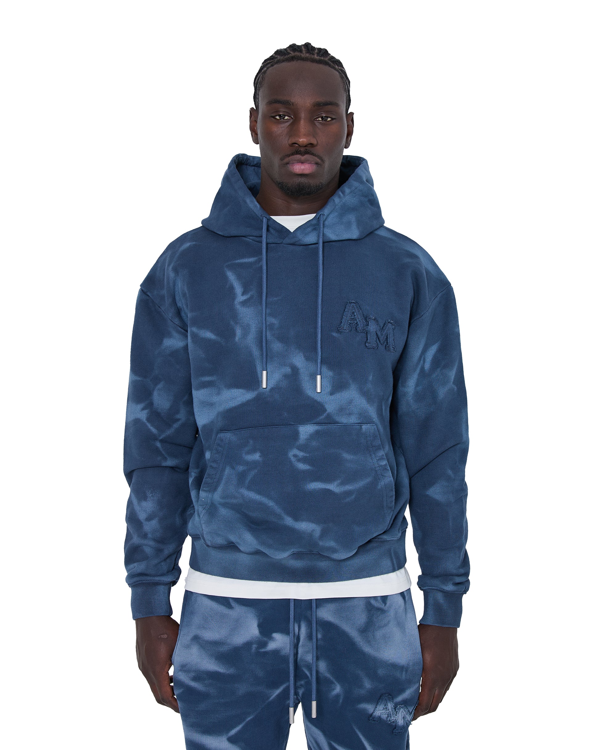 Rezaro Washed Hoodie Navy