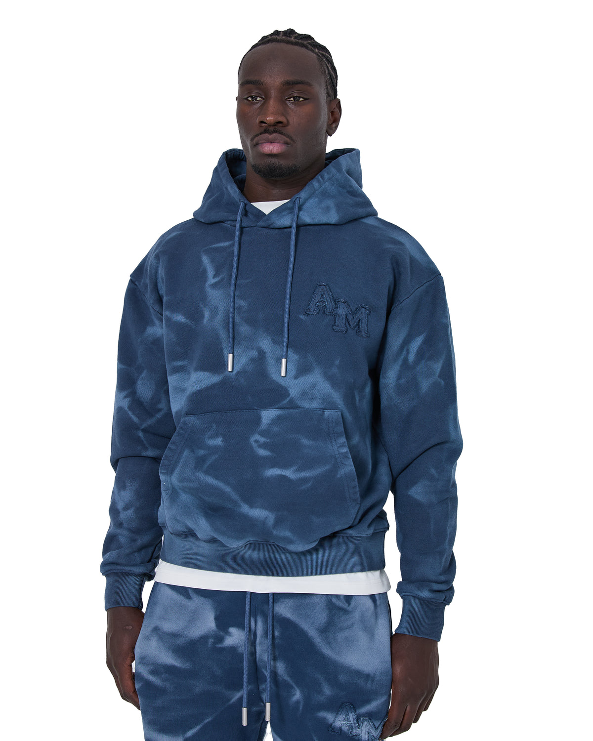 Rezaro Washed Hoodie Navy