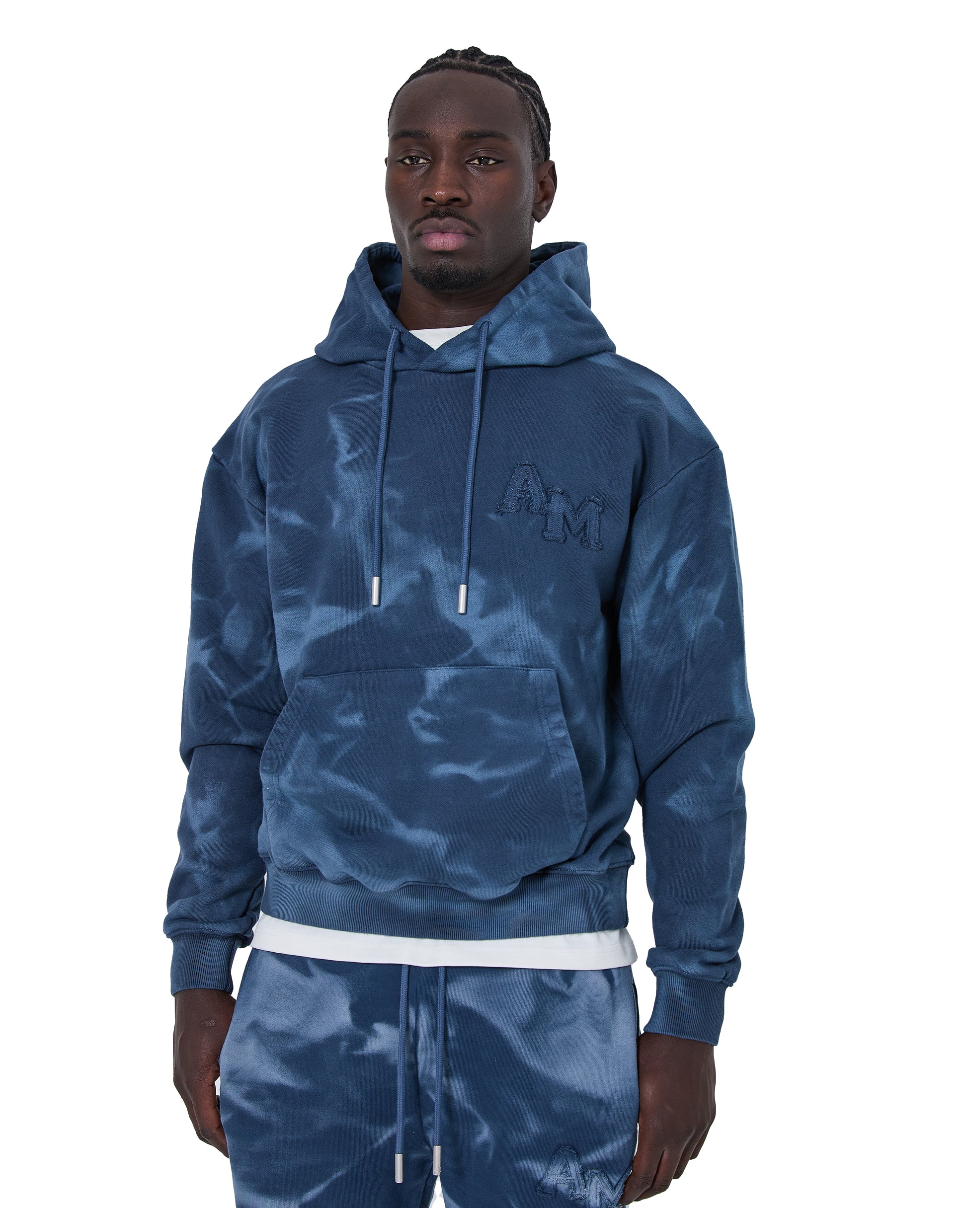 Rezaro Washed Hoodie Navy