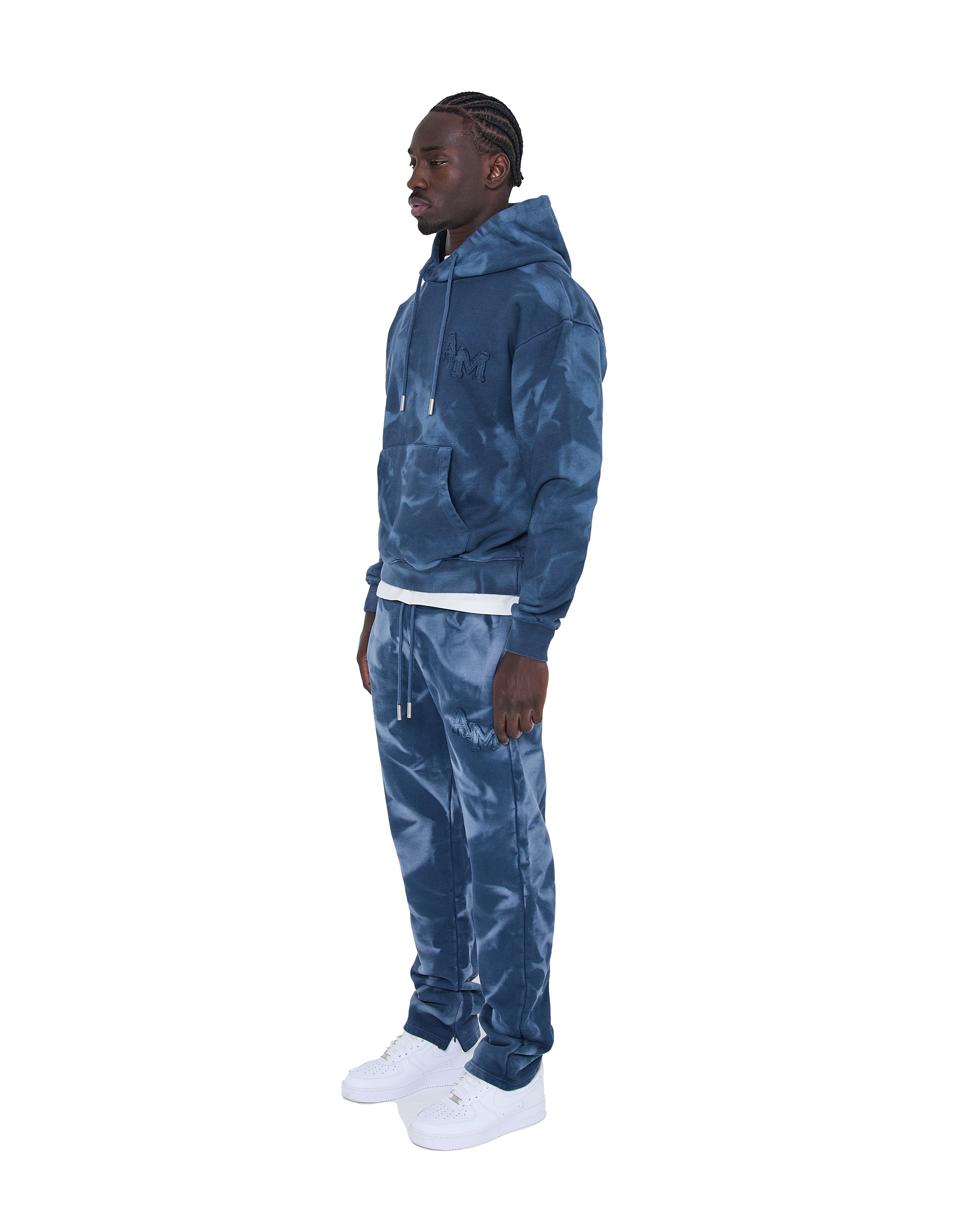Rezaro Washed Hoodie Navy