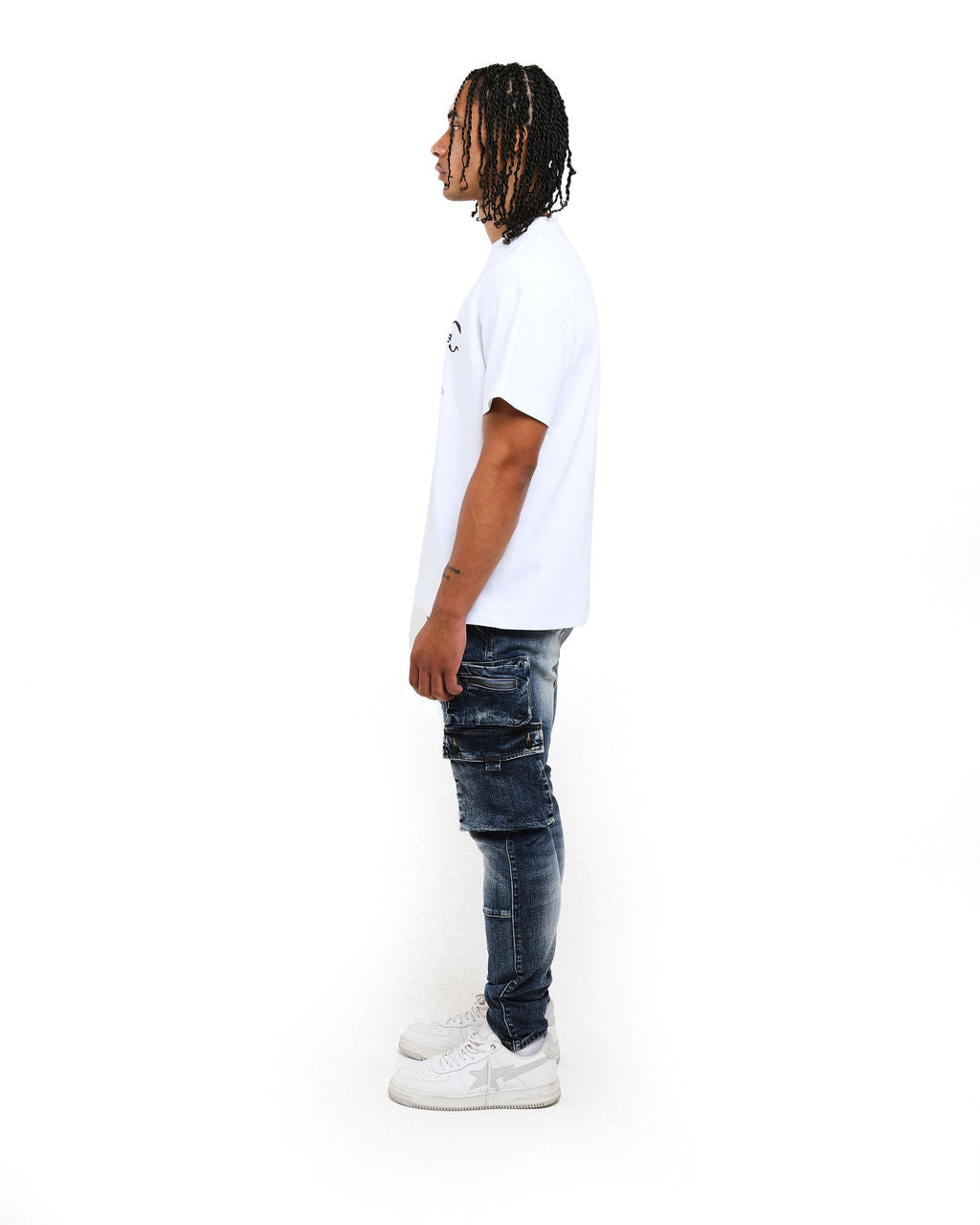 Cassara Cargo Jeans Blue