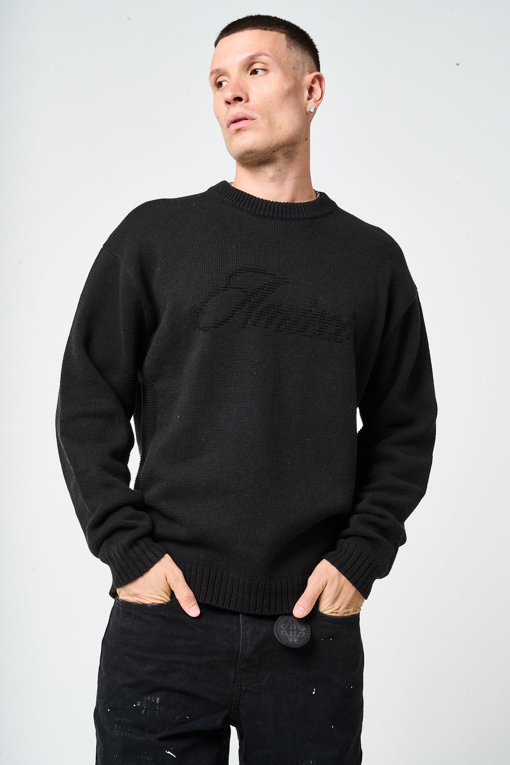 Trieste Black Logo Sweatshirt
