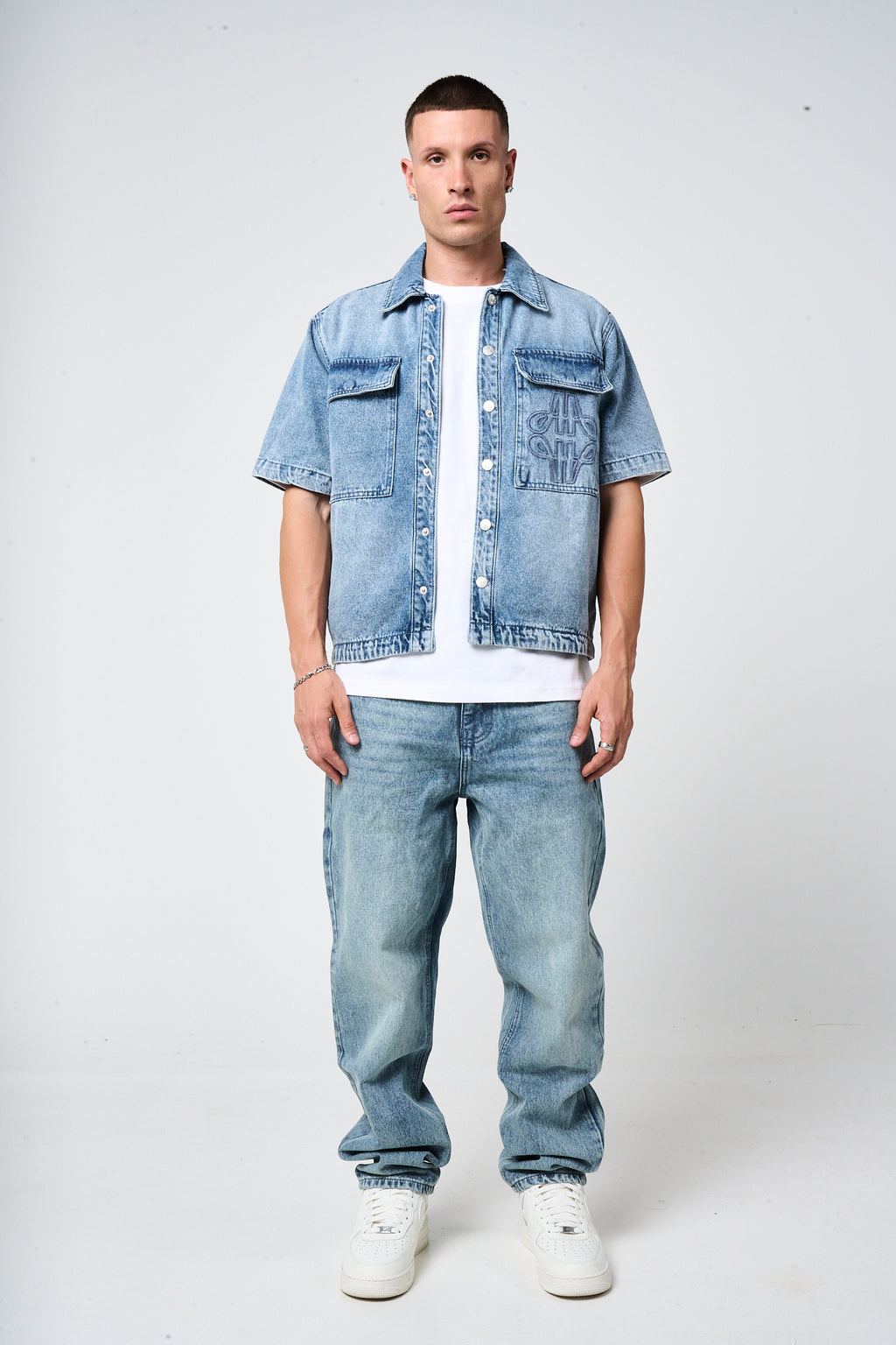 Lantana Mid Blue Denim Shirt