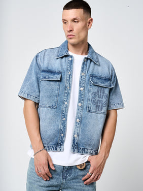 Lantana Mid Blue Denim Shirt
