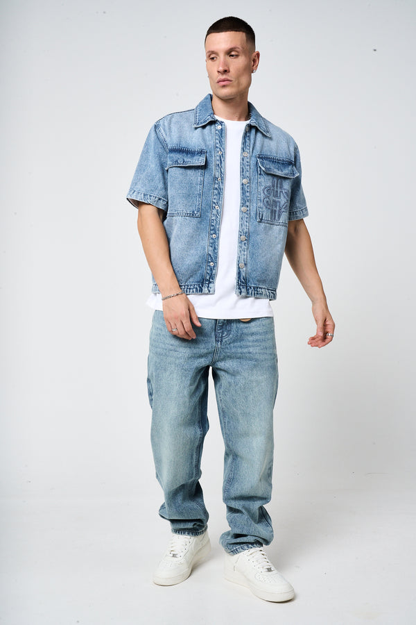 Lantana Mid Blue Denim Shirt