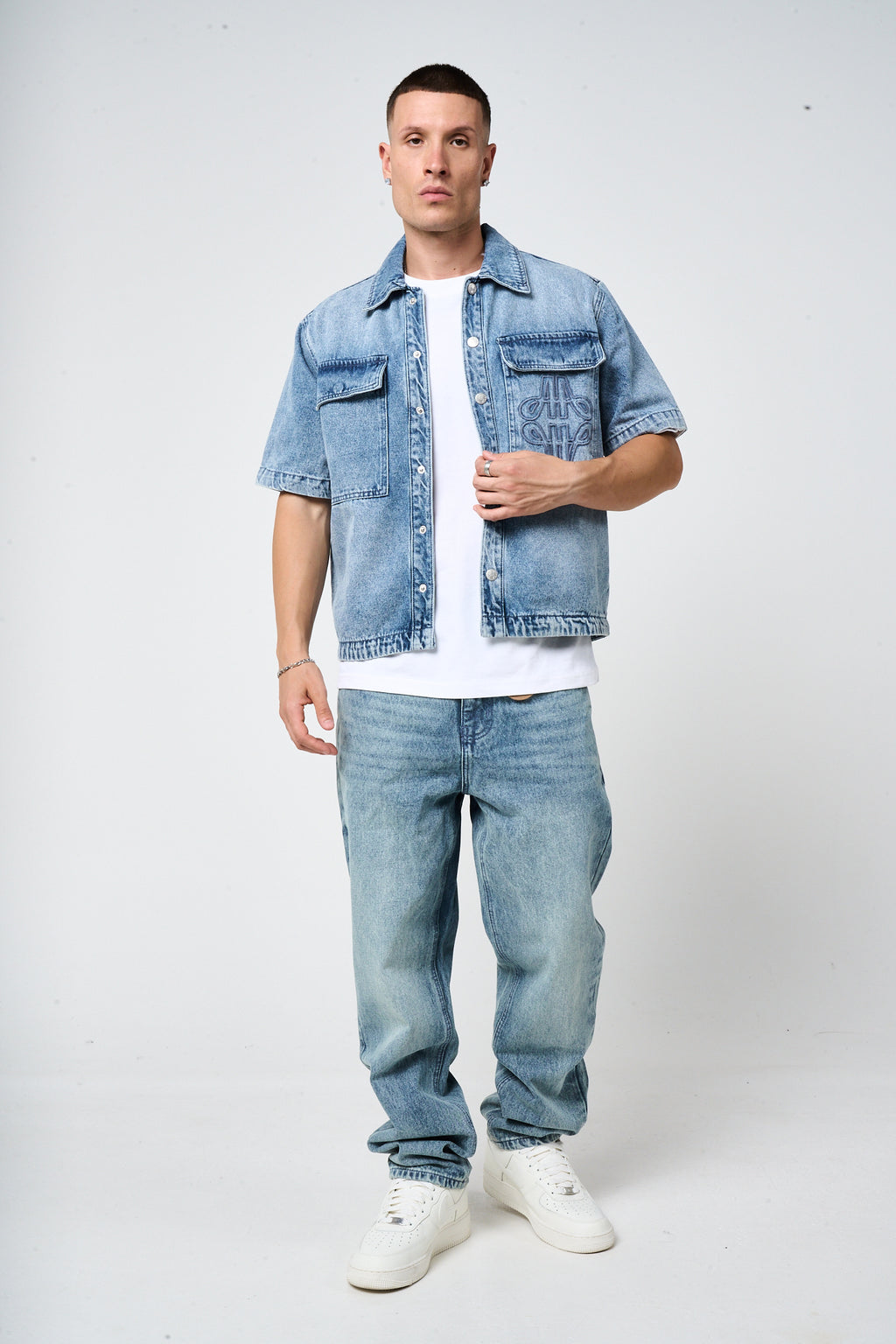 Lantana Mid Blue Denim Shirt