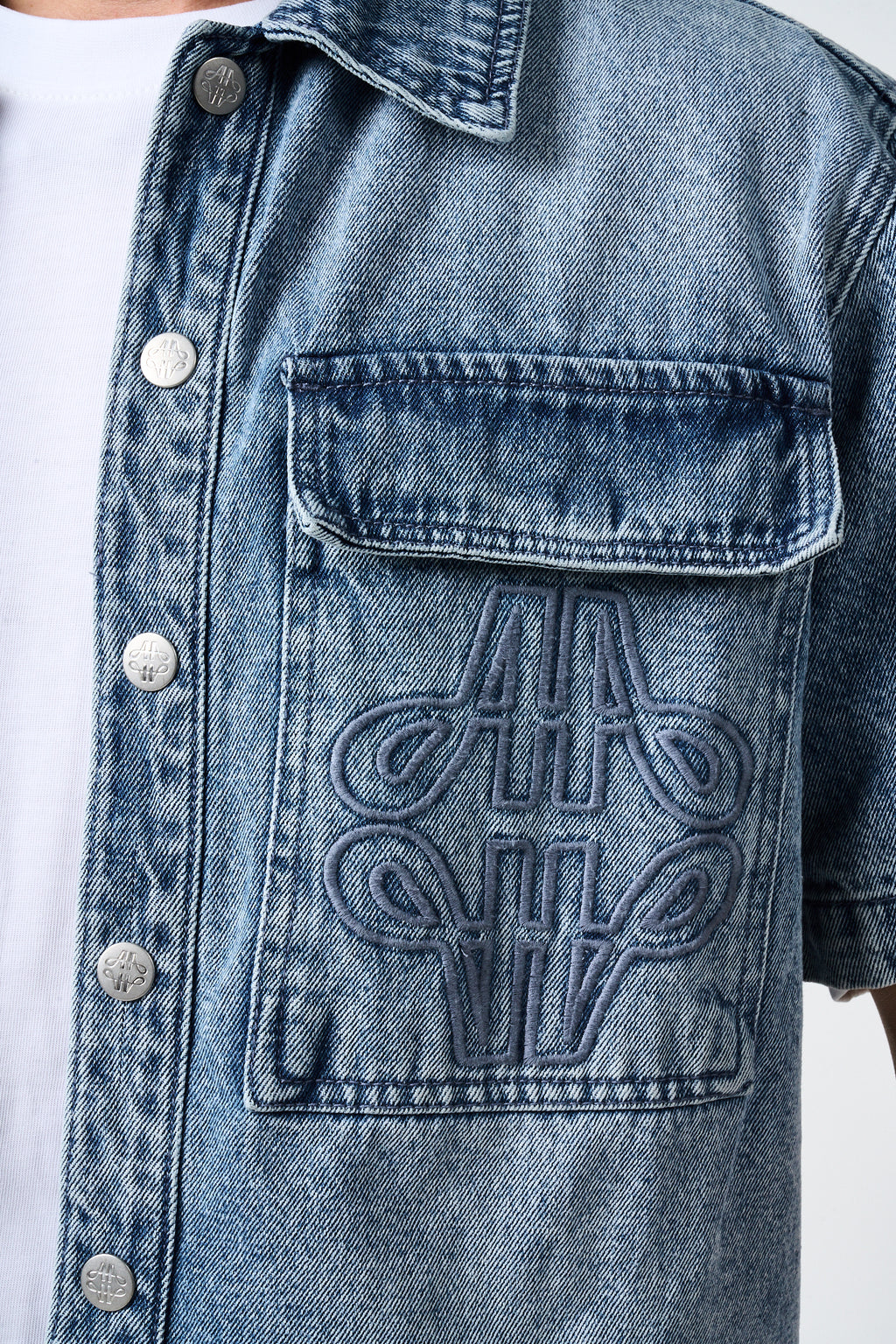 Lantana Mid Blue Denim Shirt
