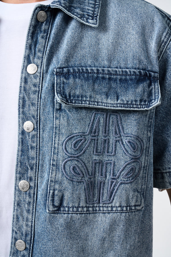 Lantana Mid Blue Denim Shirt