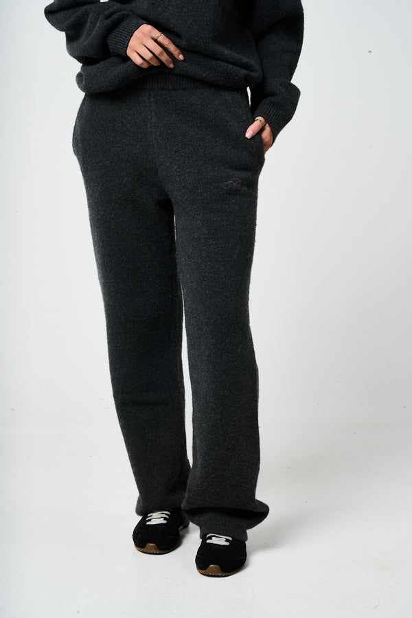Dexter Charcoal Knitted Joggers