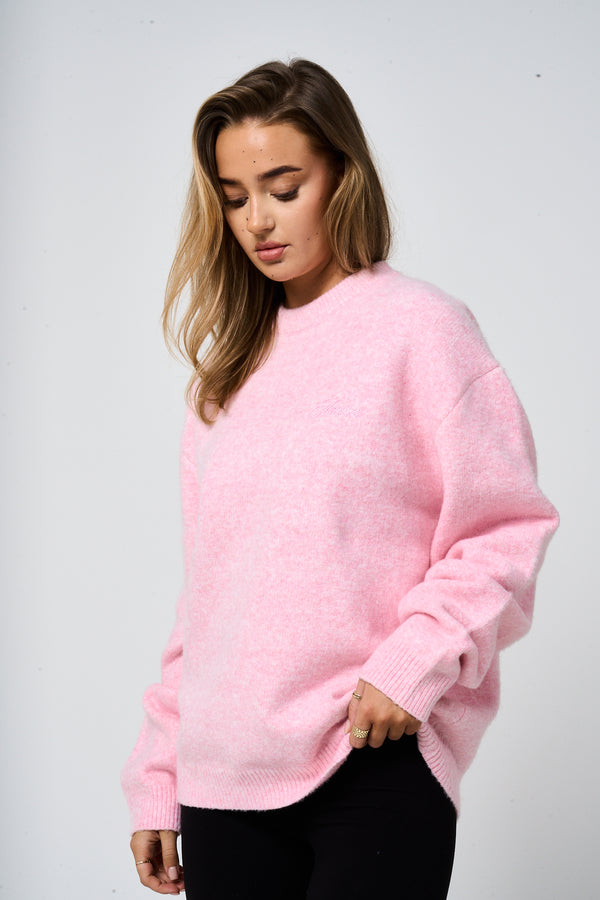 Dexter Pink Knitted Sweatshirt