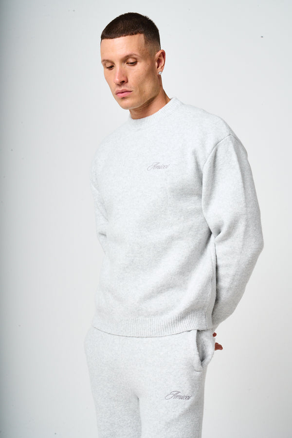 Dexter Grey Knitted Sweatshirt