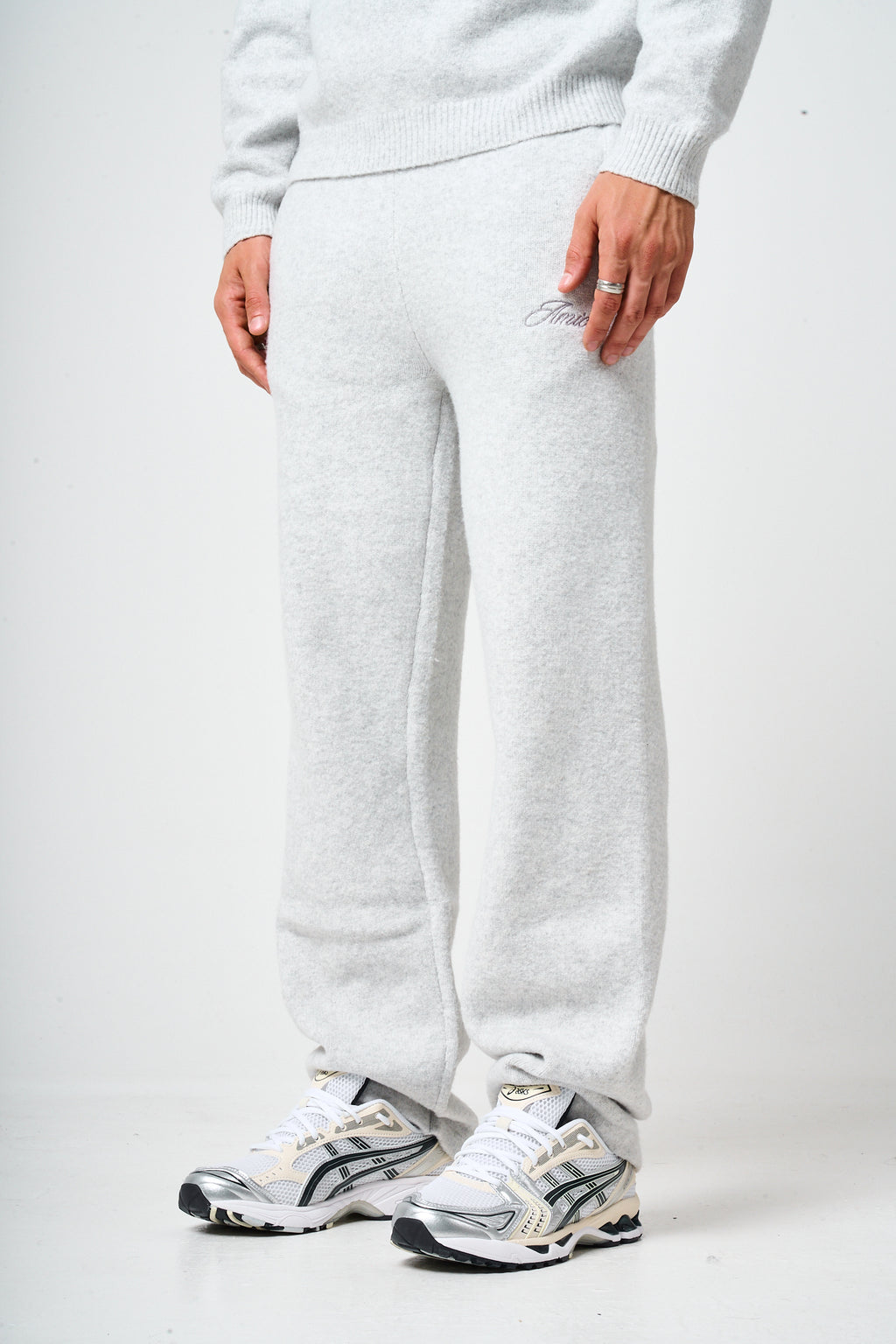 Dexter Grey Knitted Joggers