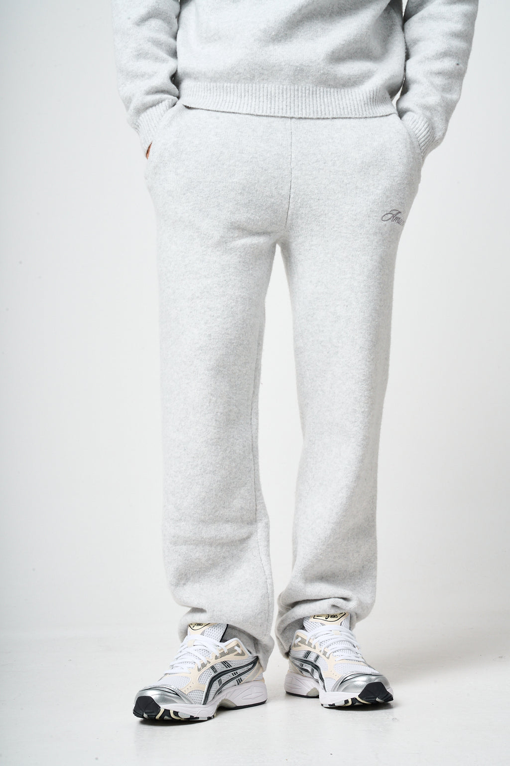 Dexter Grey Knitted Joggers