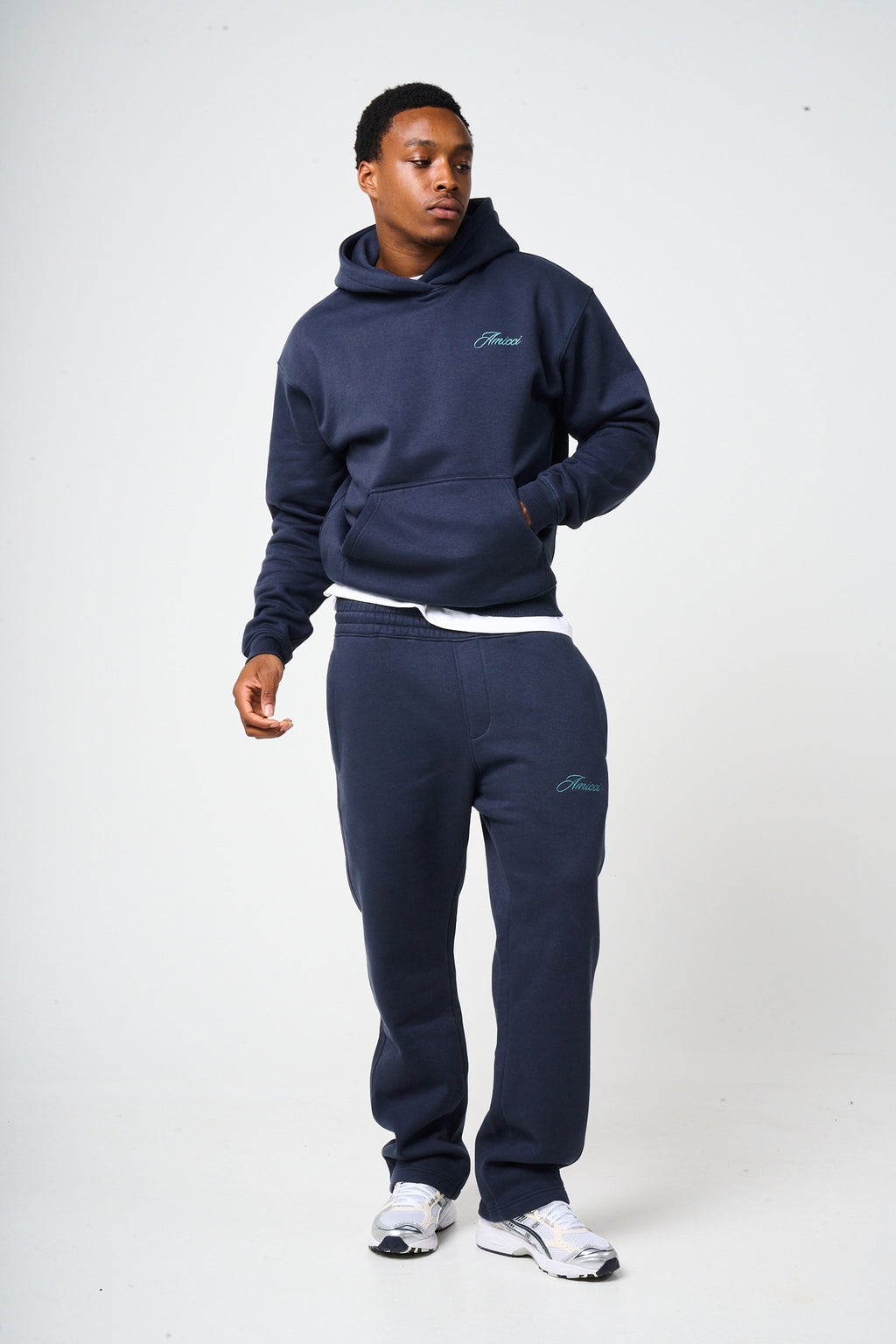 Doakes Navy Logo Embroidery Jogger