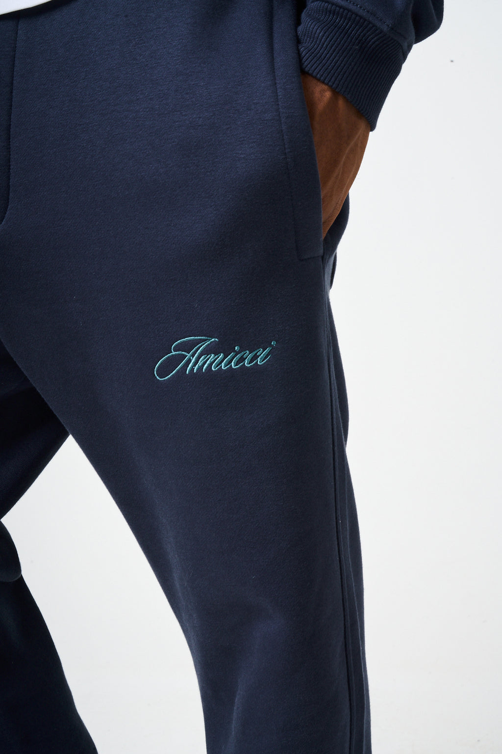 Doakes Navy Logo Embroidery Jogger