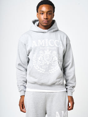 Napoli Grey Emblem Hoodie