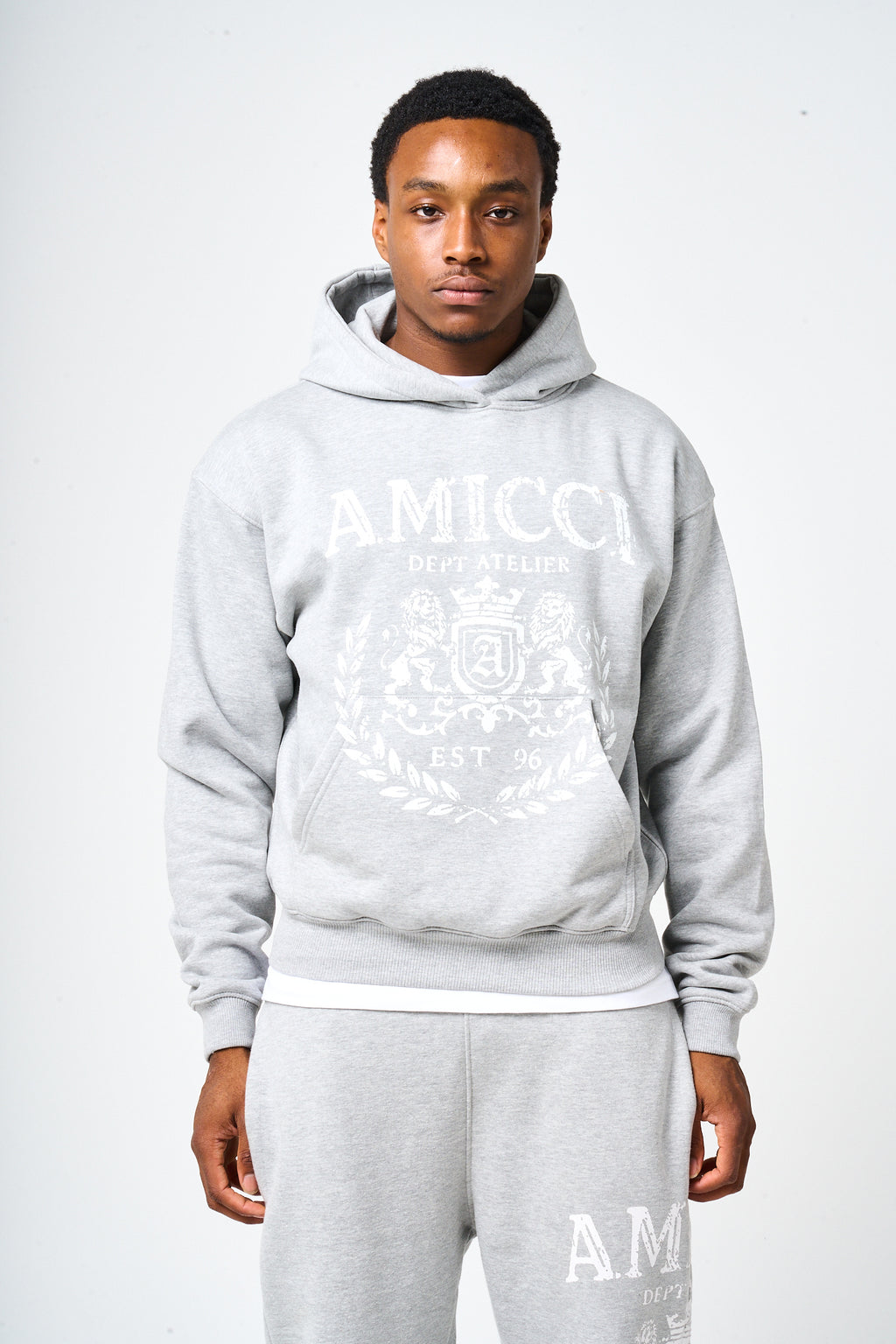 Napoli Grey Emblem Hoodie