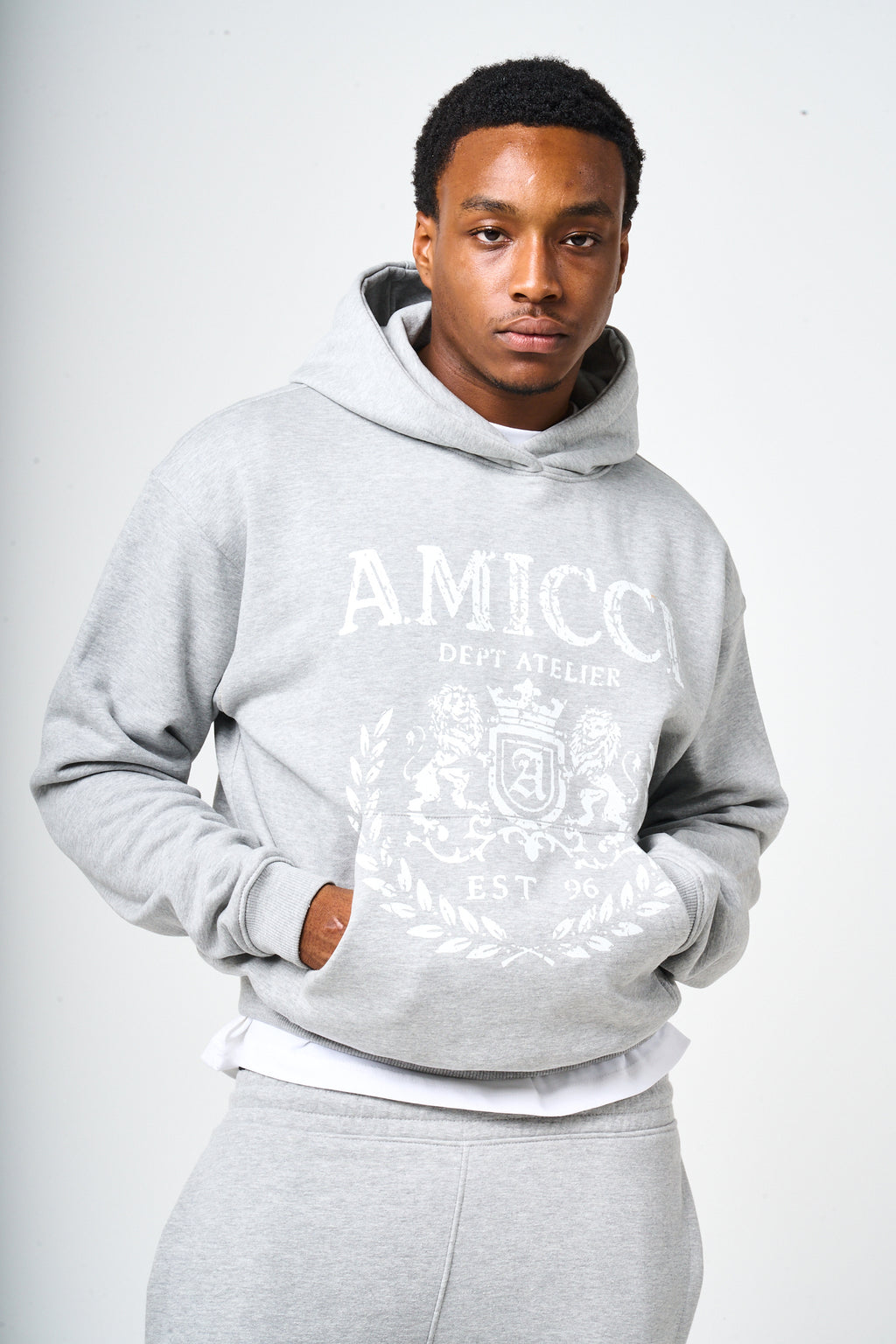 Napoli Grey Emblem Hoodie