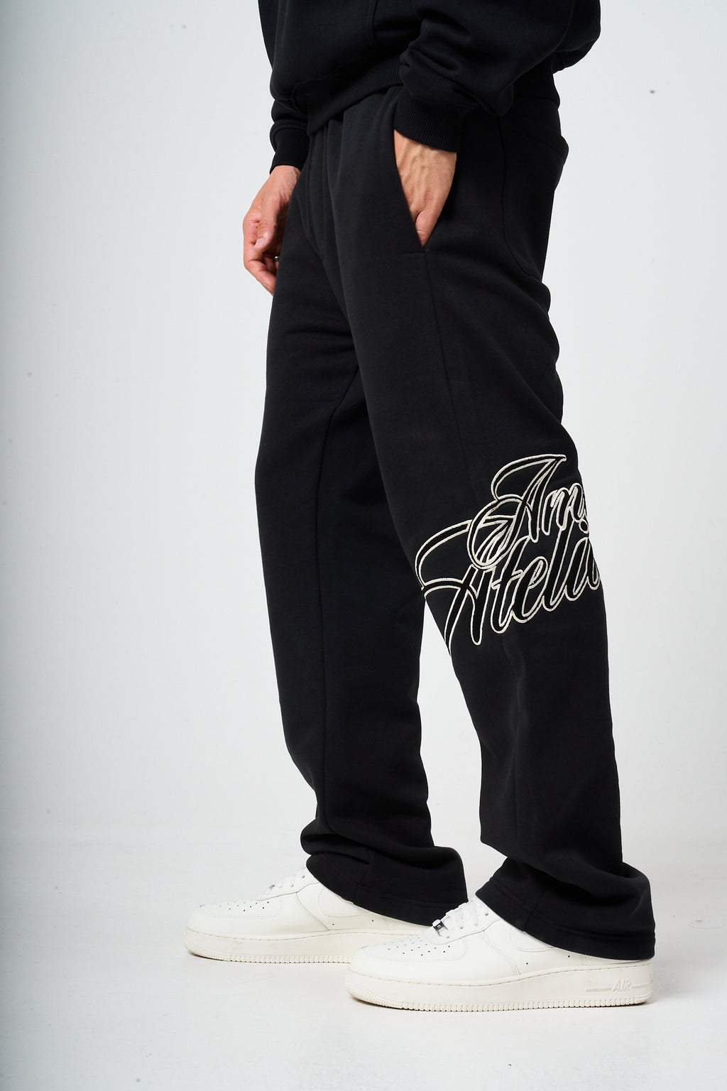 Torino Black Embroidery Jogger