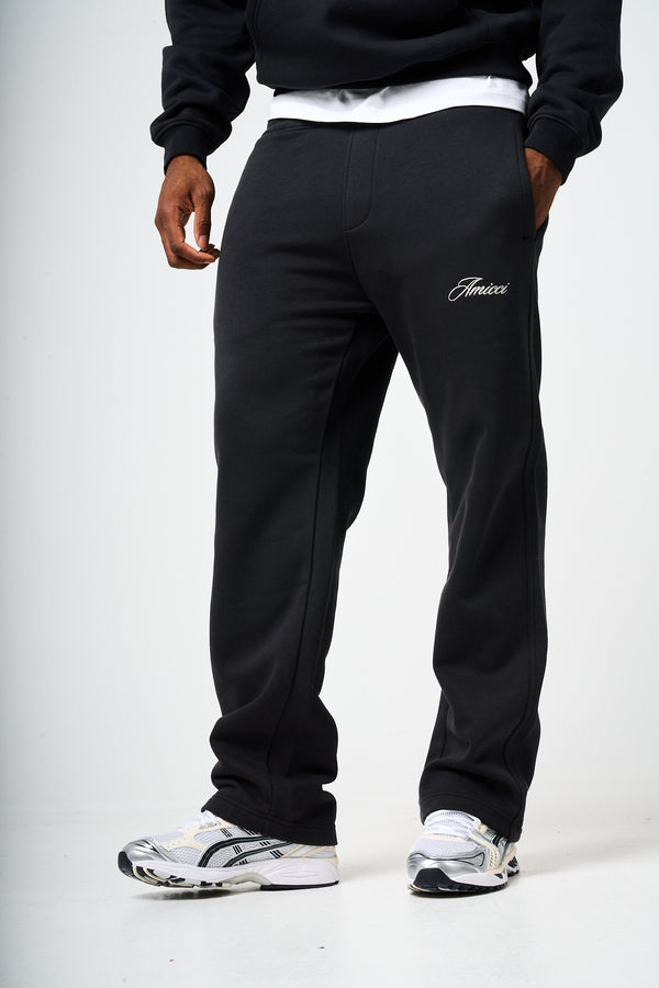 Doakes Black Logo Embroidery Jogger