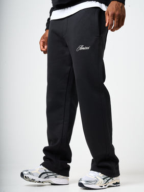 Doakes Black Logo Embroidery Jogger