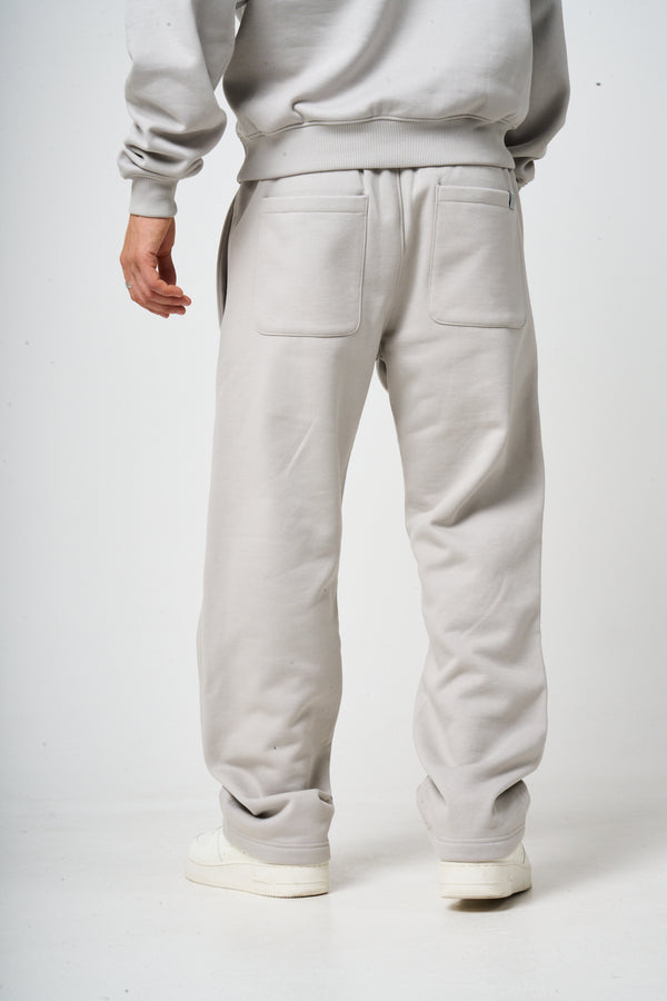 Doakes Light Grey Logo Embroidery Jogger