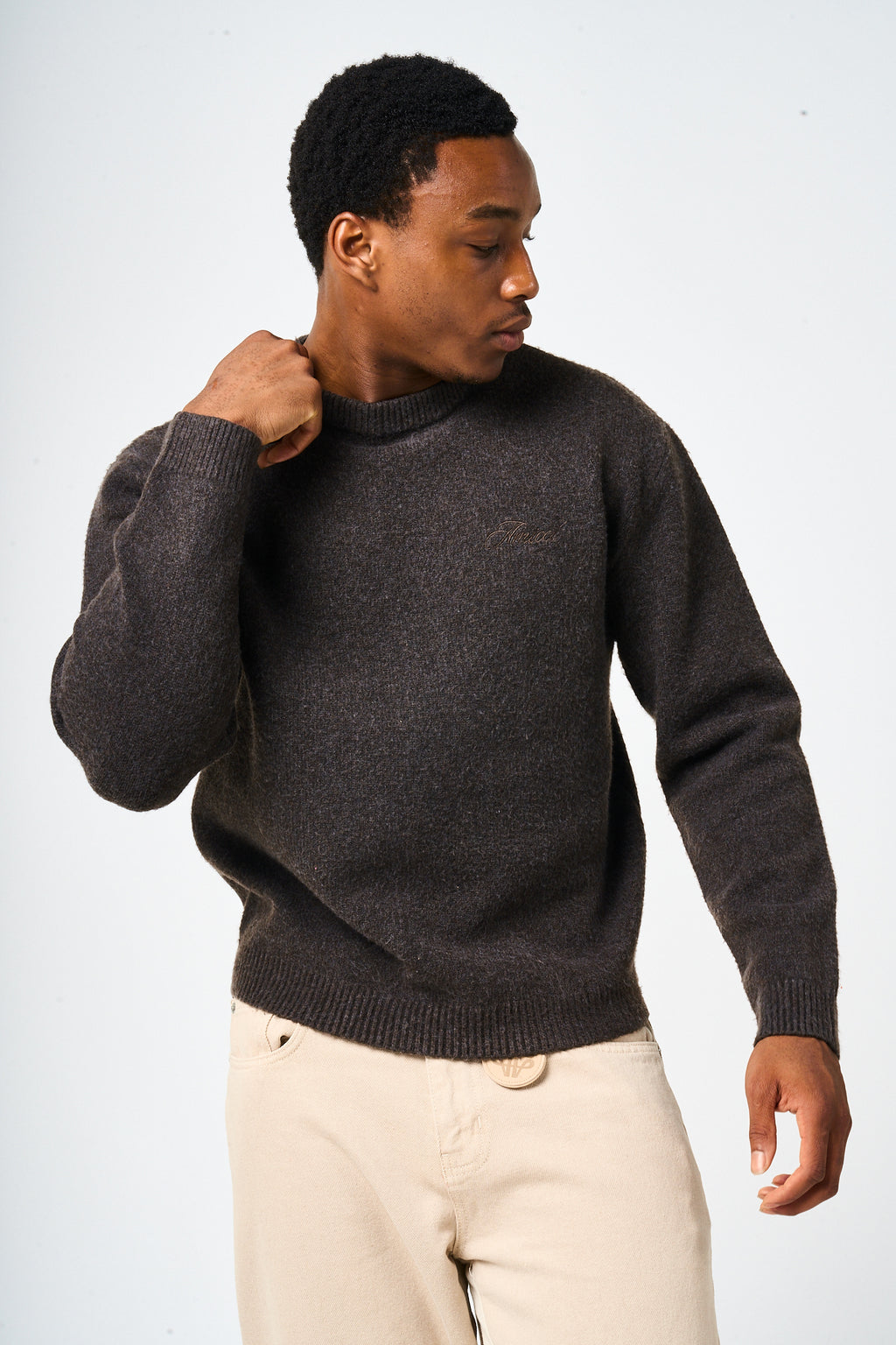 Dexter Brown Knitted Sweatshirt
