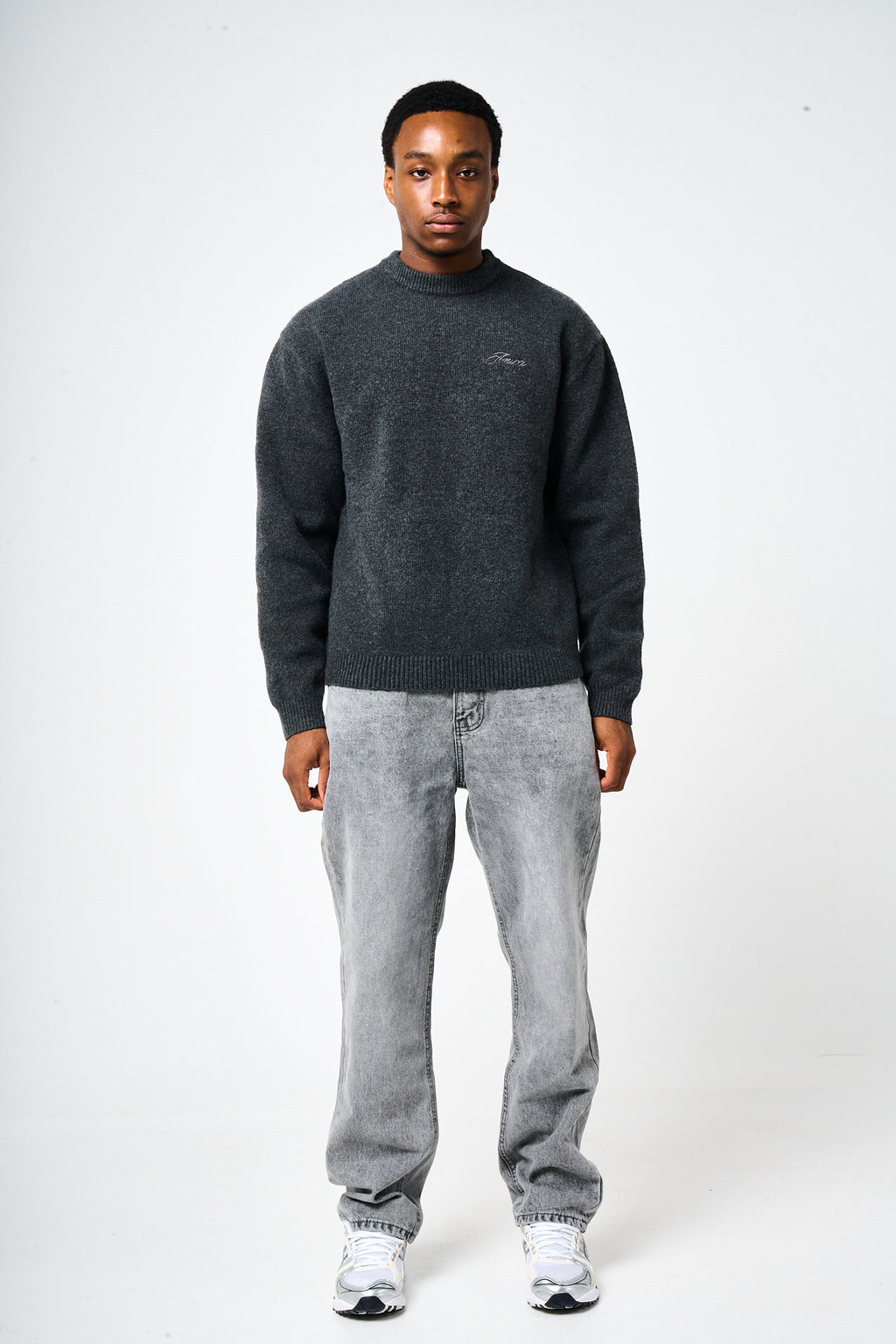 Dexter Charcoal Knitted Sweatshirt