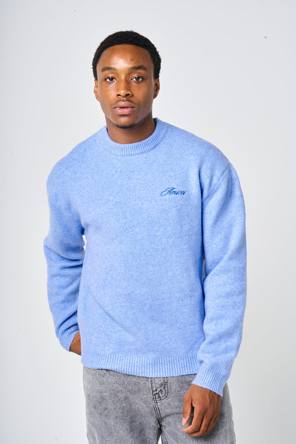 Dexter Blue Knitted Sweatshirt