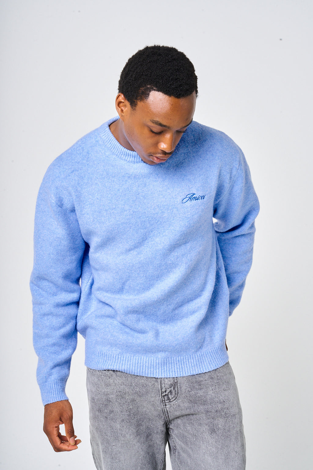 Dexter Blue Knitted Sweatshirt