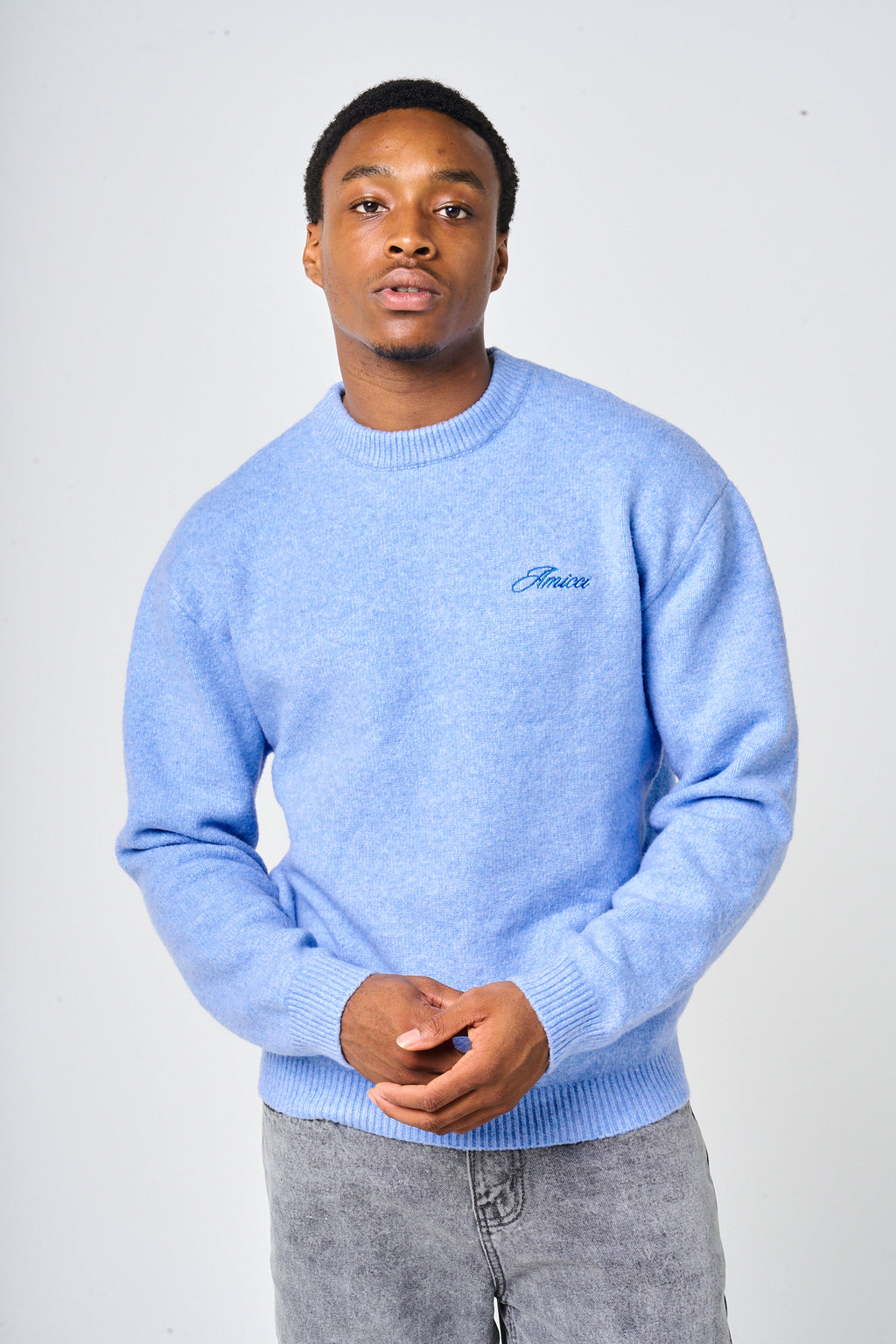Dexter Blue Knitted Sweatshirt