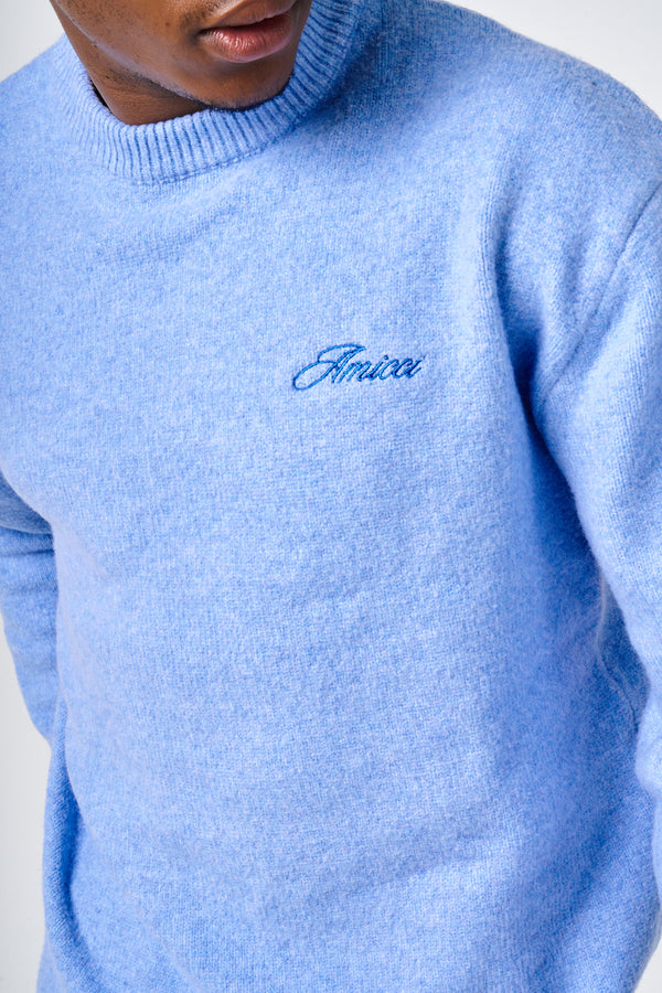 Dexter Blue Knitted Sweatshirt