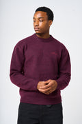 Dexter Burgundy Knitted Sweatshirt